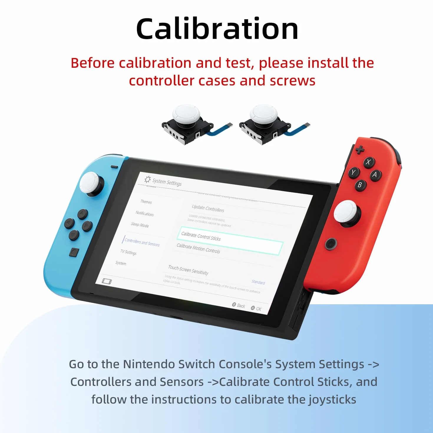 Wigearss 3D analogowy zamiennik joysticka, analogowy i zestaw narzędzi naprawczych do przełączników NS / przełącznika OLED Joy-z kontrolerem / przełącznikiem Lite