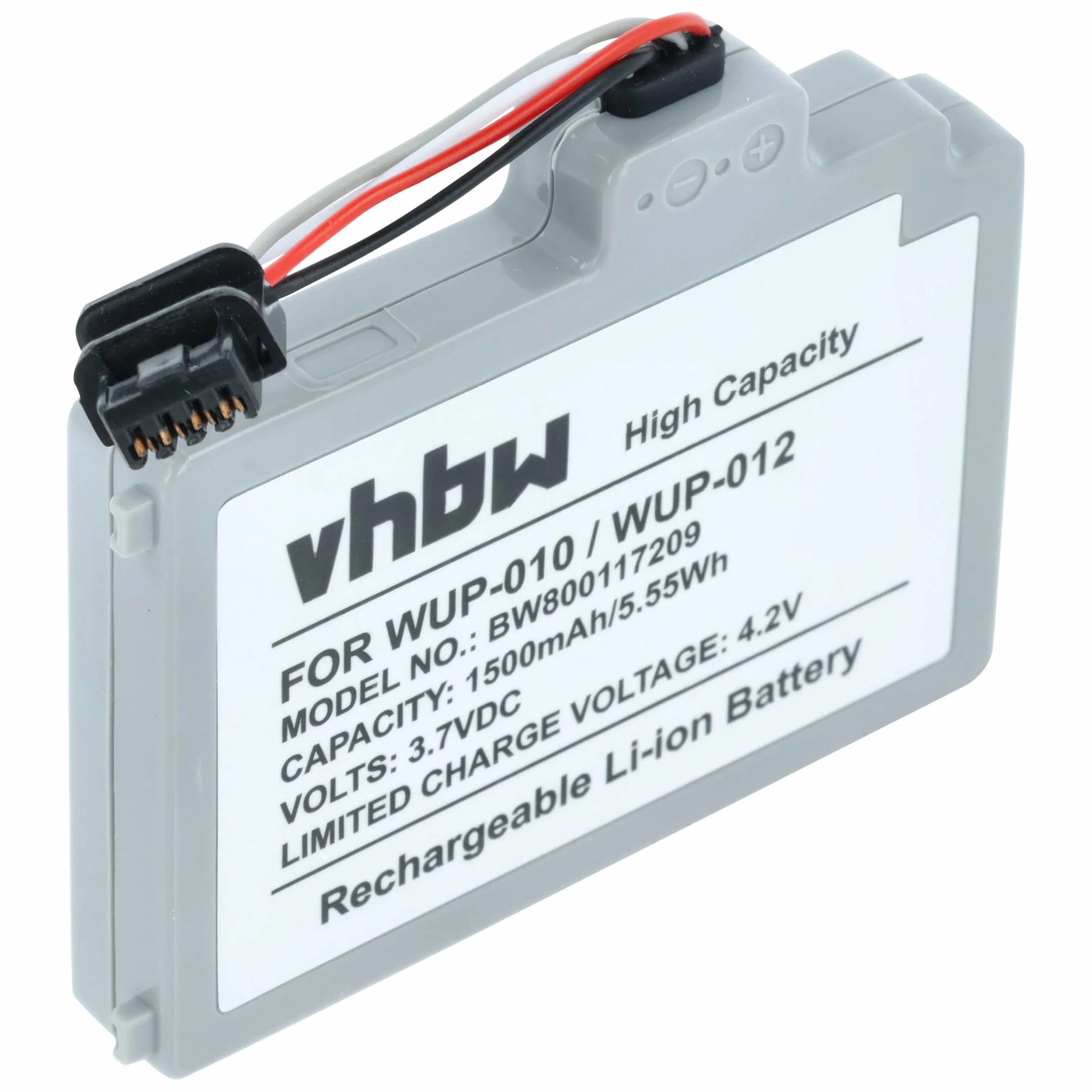 vhbw baterii kompatybilny z Nintendo Wii U Gamepad (WUP-010) konsola do gier (1500mAh, 3,7V, Li-Poly)