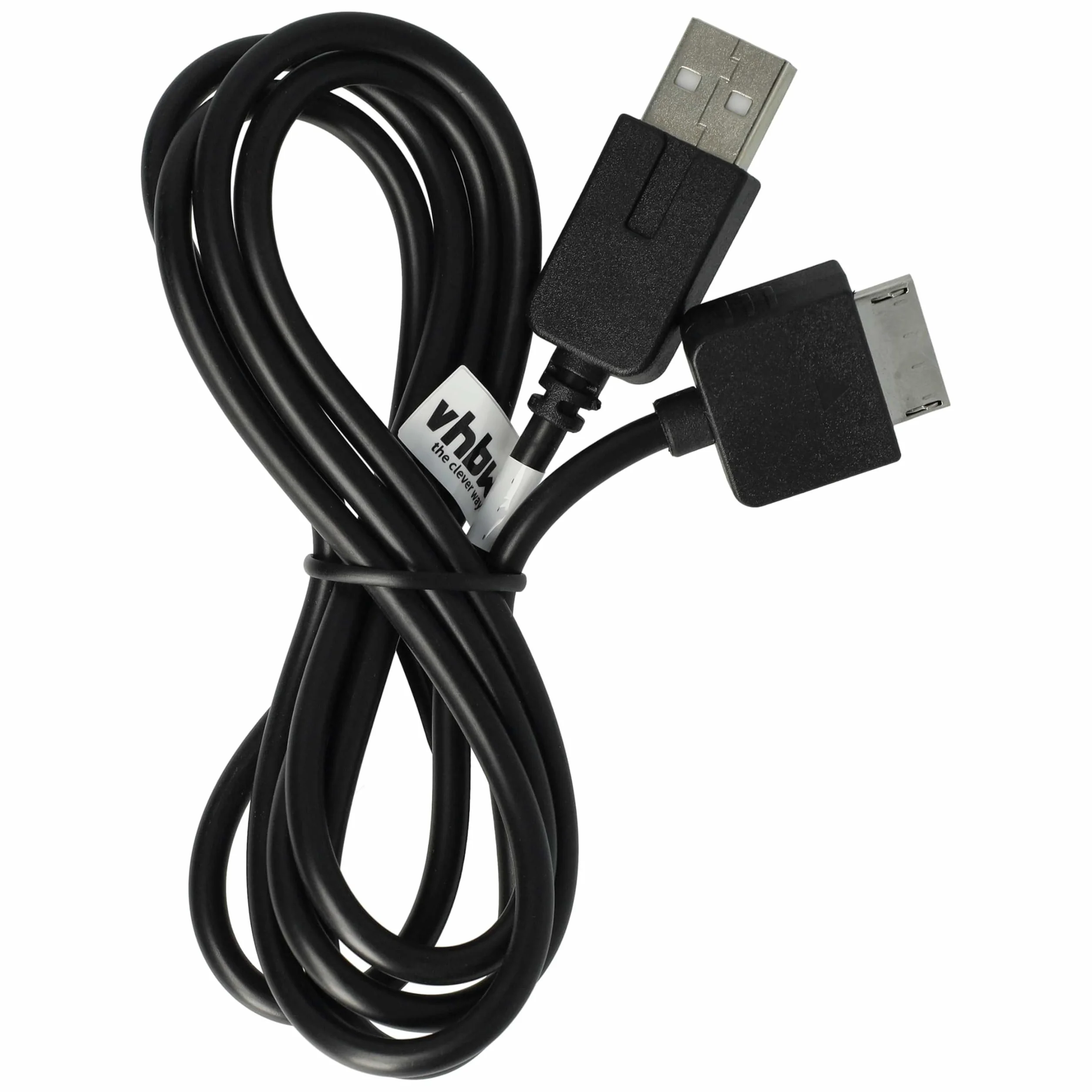 vhbw Kabel USB kompatybilny z Sony Playstation Portable Go PSP-N1003, PSP-N1004 - kabel do transmisji danych 2 w 1 / ładowanie o długości 1,2 m