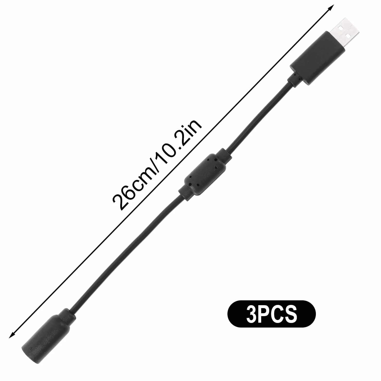 3szt Kabel USB Breakaway, Zamiennik Kabla USB Breakaway do Logitech G920 G923 G27 G29 Driving Force i Thrustmaster Ferrari 458 Spider Sznur do Kierownicy Wyścigowej