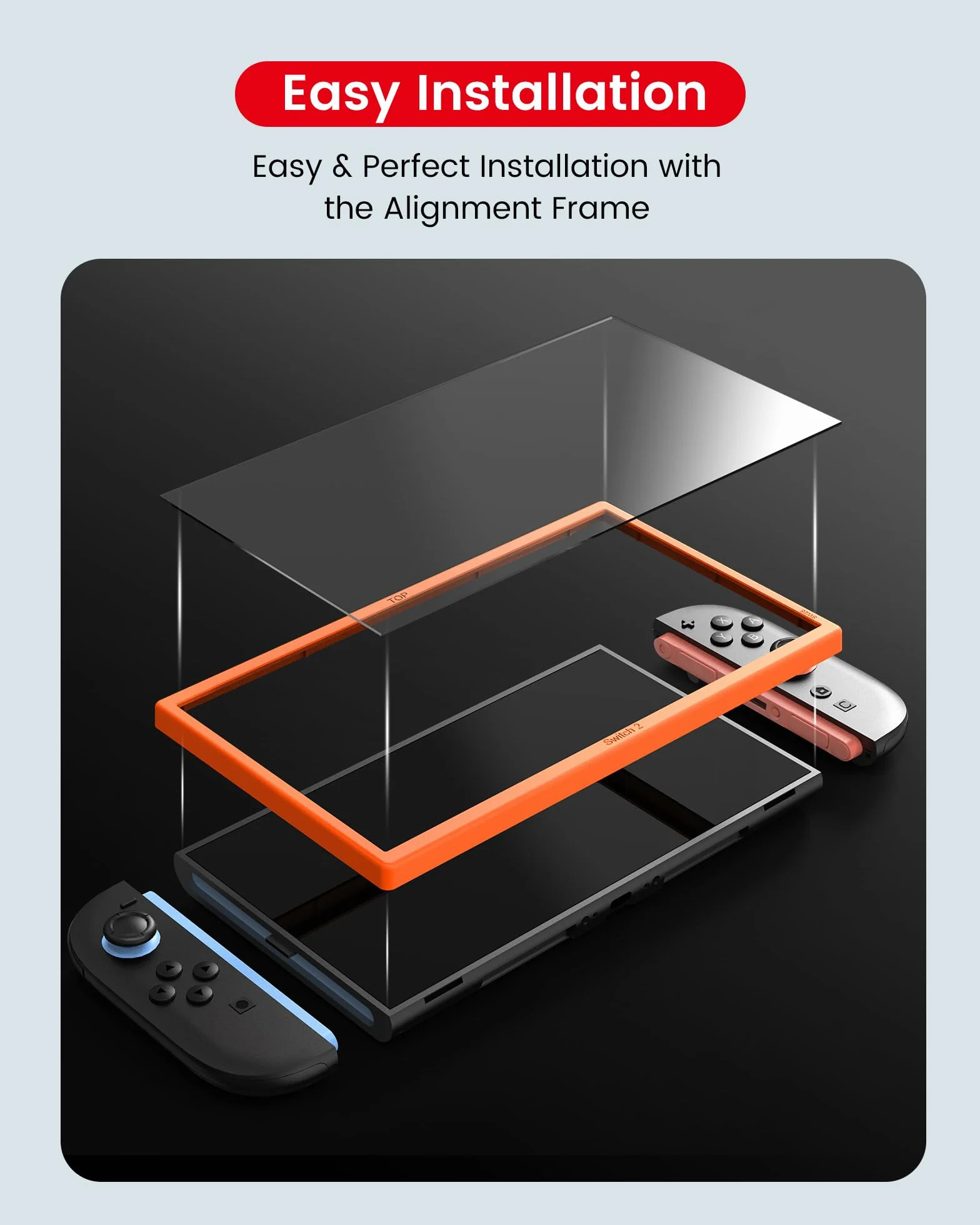TRANSNOVO Zestaw 2 Szkieł Hartowanych 9H Kompatybilny z Nintendo Switch 2, Ochrona Ekranu HD, Odporna na Zarysowania, Bez Pęcherzyków, Wysoka Przezroczystość