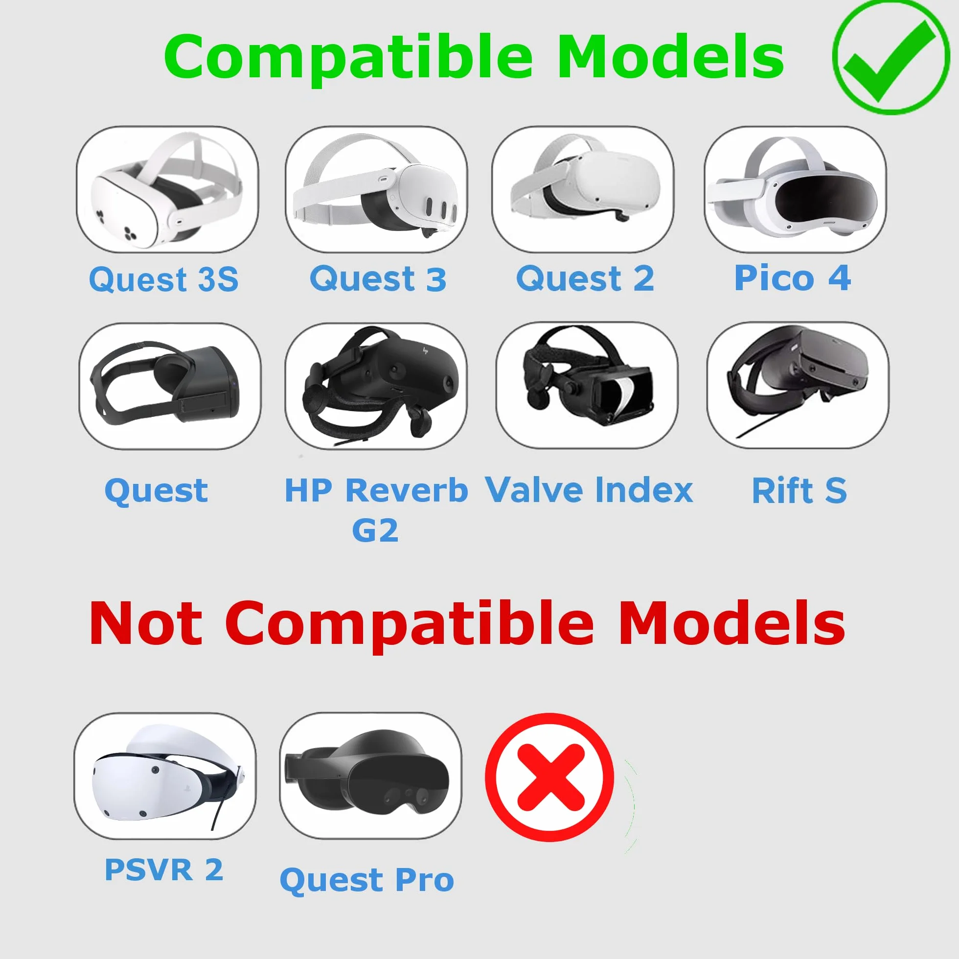Digicharge VR Osłona obiektywu kompatybilna z Meta Quest 3S, 3S Xbox edition, Quest 3, Quest 2, Oculus Quest RiftS, Valve Index, PICO, pianka premium, ochrona przed kurzem i zadrapaniami VR Lens Cover