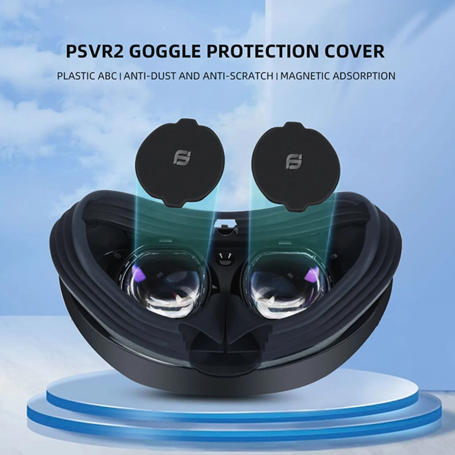 LICHIFIT Magnetycznie absorbujące krótkowzroczność Okulary Pierścienie dystansowe Ramki do PS VR2 Lens Anti-Scratch Protector Okulary Case Cover Storage Box Kit