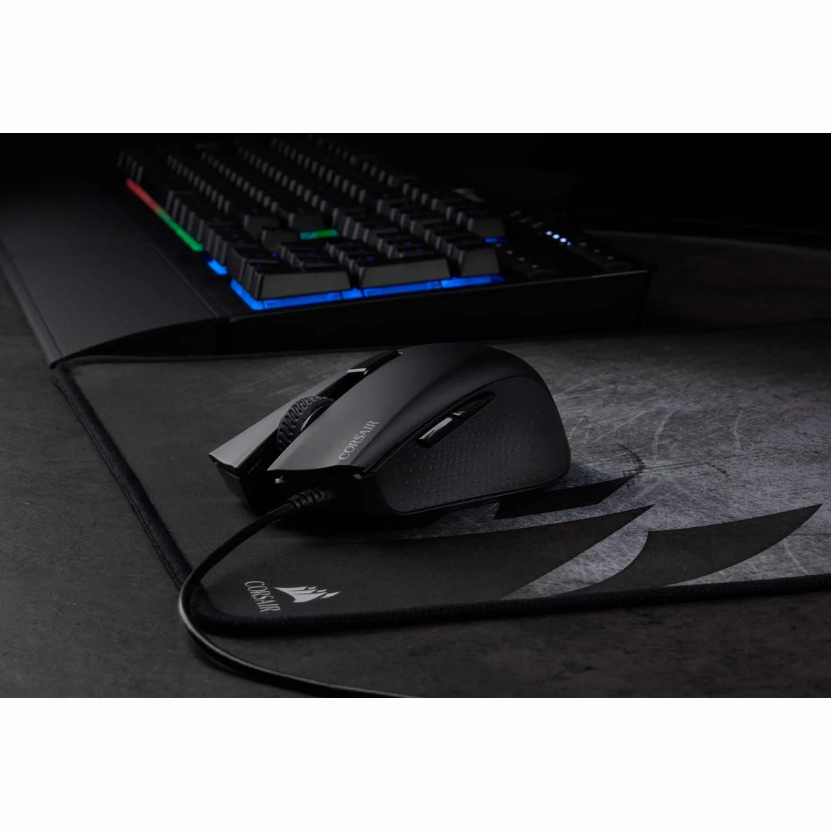 Corsair Harpoon RGB PRO, FPS/MOBA Gaming Mouse, Black, Backlit RGB LED, 12000 DPI, Optical