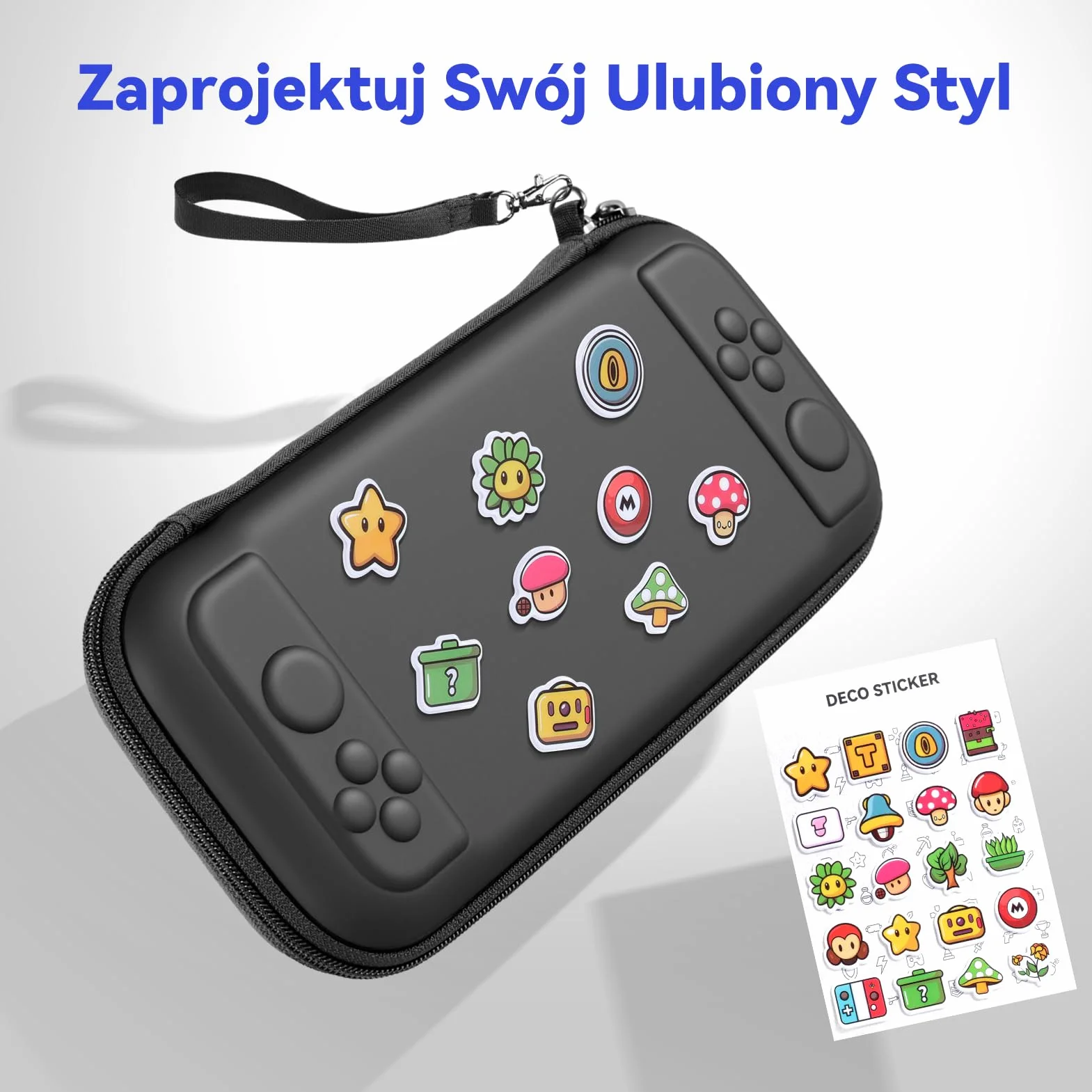 HSIEHMIEN Slim Etui do Przenoszenia na Nintendo Switch 2 (2025), Twarda Skorupa Przenośna Torba Bodróżna na Switch 2 z 12 Slotami Kart Gier, Twarda Torba na Konsolę Nintendo Switch 2 i JoyCons