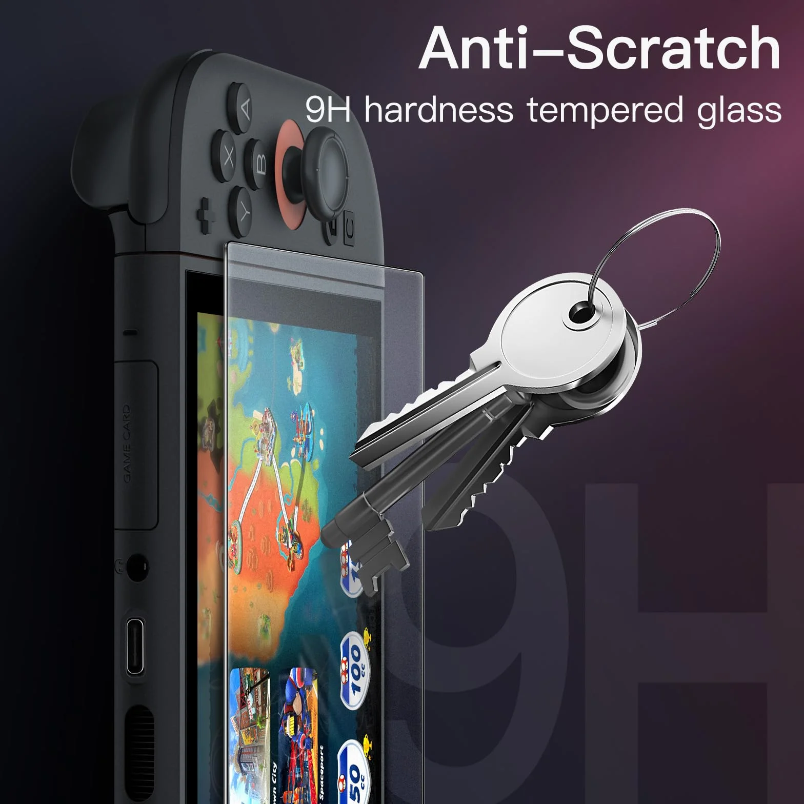 JETech Matowe Ochraniacz Ekranu dla Nintendo Switch 2 2025, Antyodblaskowy 9H Szkło Hartowane Film z Łatwe Narzędzie Instalacyjne, Anty Odcisk Palca Gładka Dotyku, 2 Sztuki
