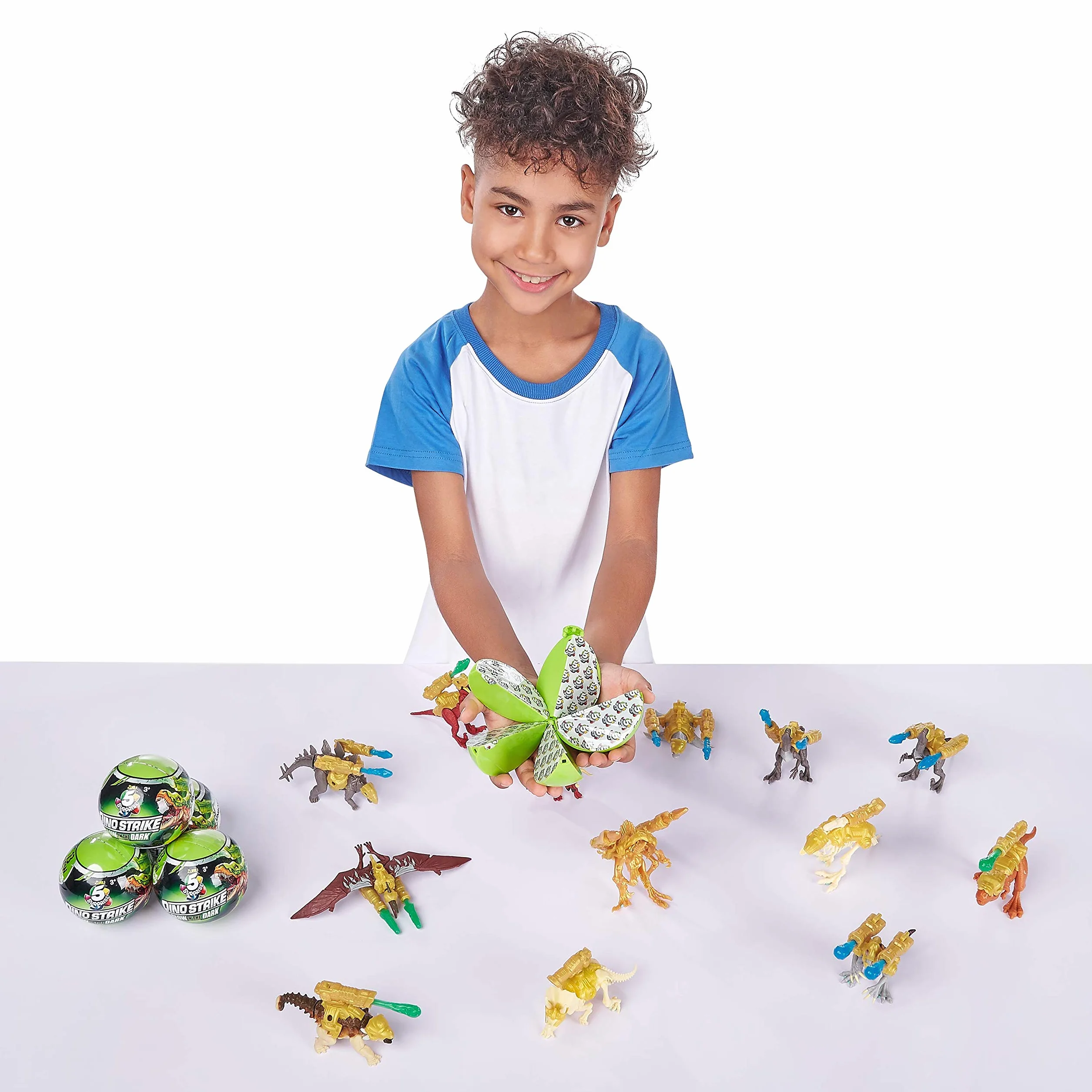5 Surprise Dino Strike Glow in the Dark dinozaur kapsułki niespodzianka 2 sztuki od ZURU