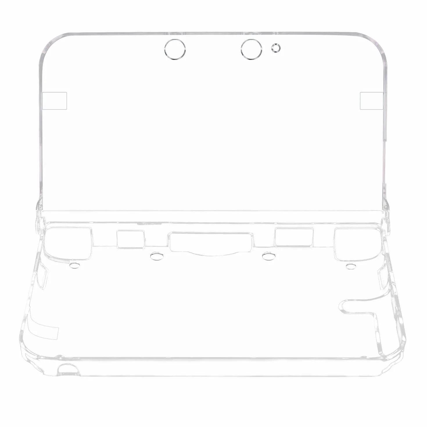 OSTENT Etui ochronne Crystal Hard Guard Case Cover Skin Shell do Nintendo 3DS XL LL kolor przezroczysty biały