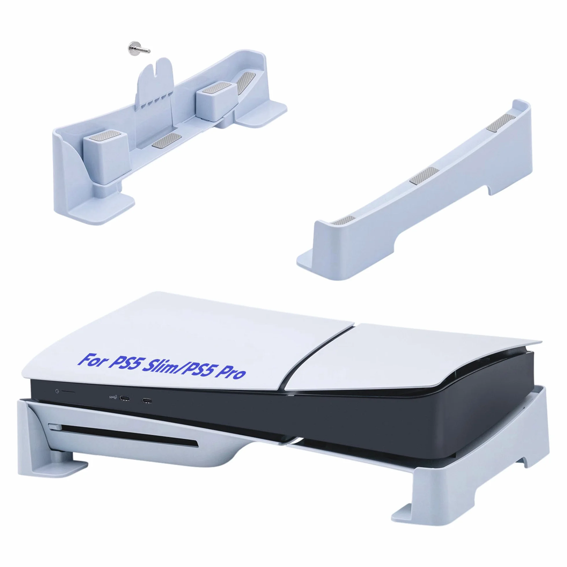 Poziomy Stojak do ps5 i Slim, podstawa do PS5 Disc & Digital Edition, stabilna antypoślizgowa, kompatybilna