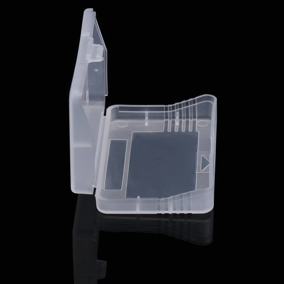 Yunir 10 szt. kaseta obudowa do GBA, 6,5 * 4 * 0,8 cm przezroczysta osłona ABS przeciwpyłowa obudowa do gier Game Boy Advance GBA