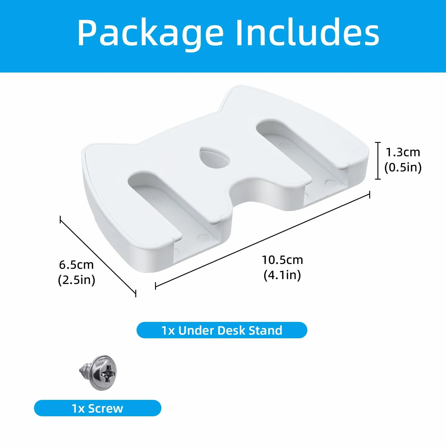 Xbox Controller Holder for Series X/S/360/One - Under Desk Gaming Controller Mount, Horizontal Storage Stand With Adhesive Tape, White