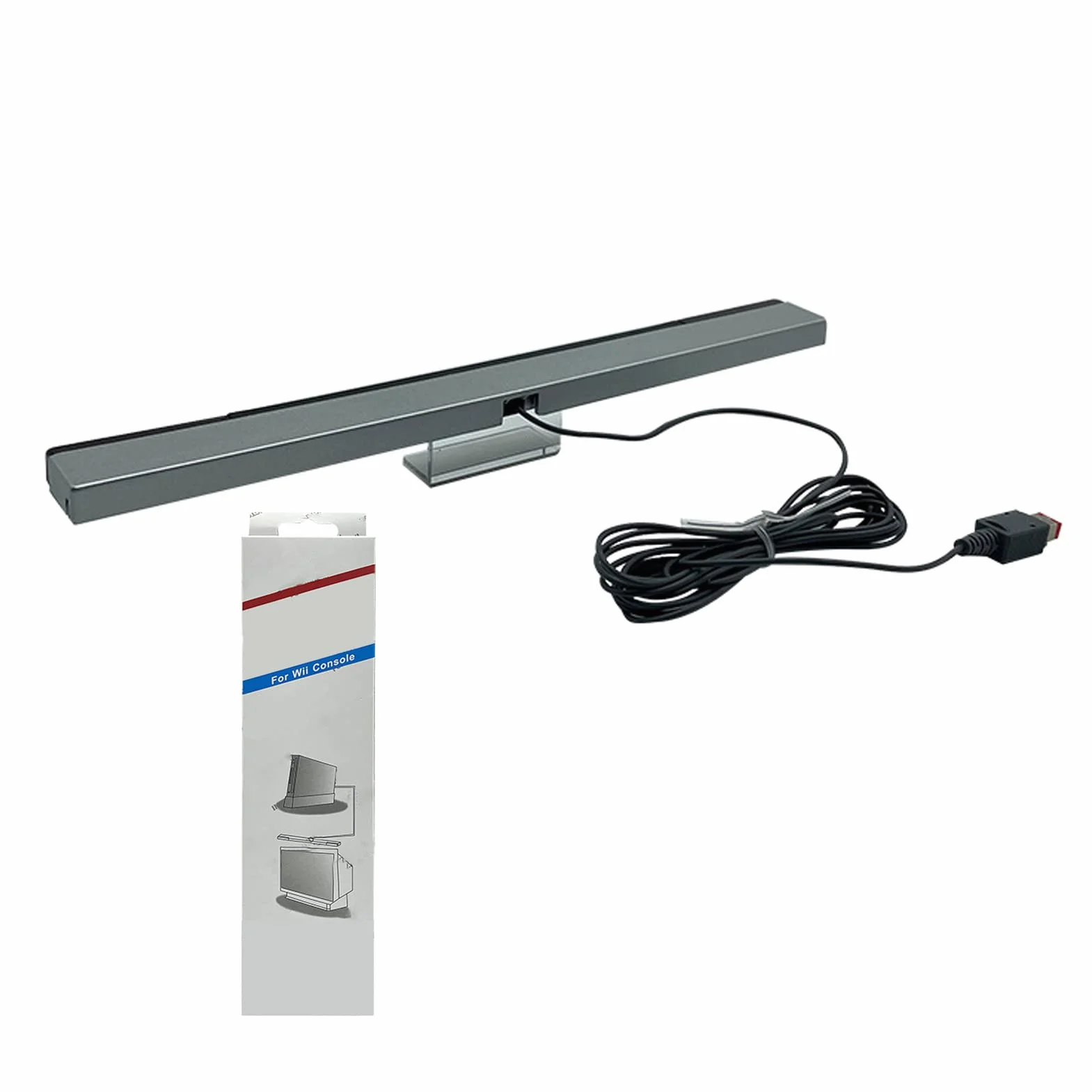 Przewodowy Odbiornik dla Wii, Wymienny Przewodowy Odbiornik z Czujnikiem Podczerwieni dla Konsoli Wii Wii U Motion Plus