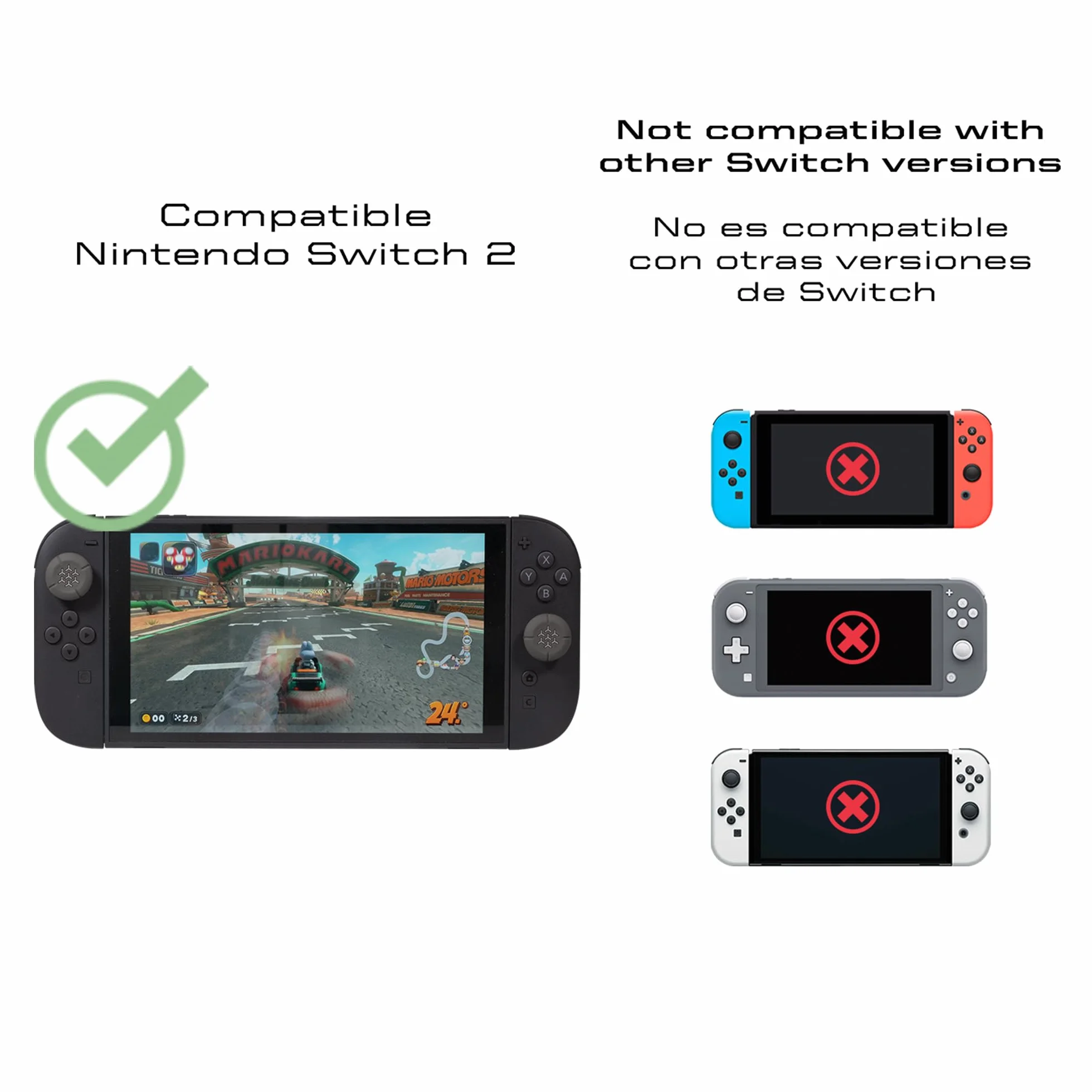 BLADE Uchwyty na kciuki, uchwyty do joysticków do konsoli Nintendo Switch 2, Thumbstick 2 sztuki, uchwyt i precyzja