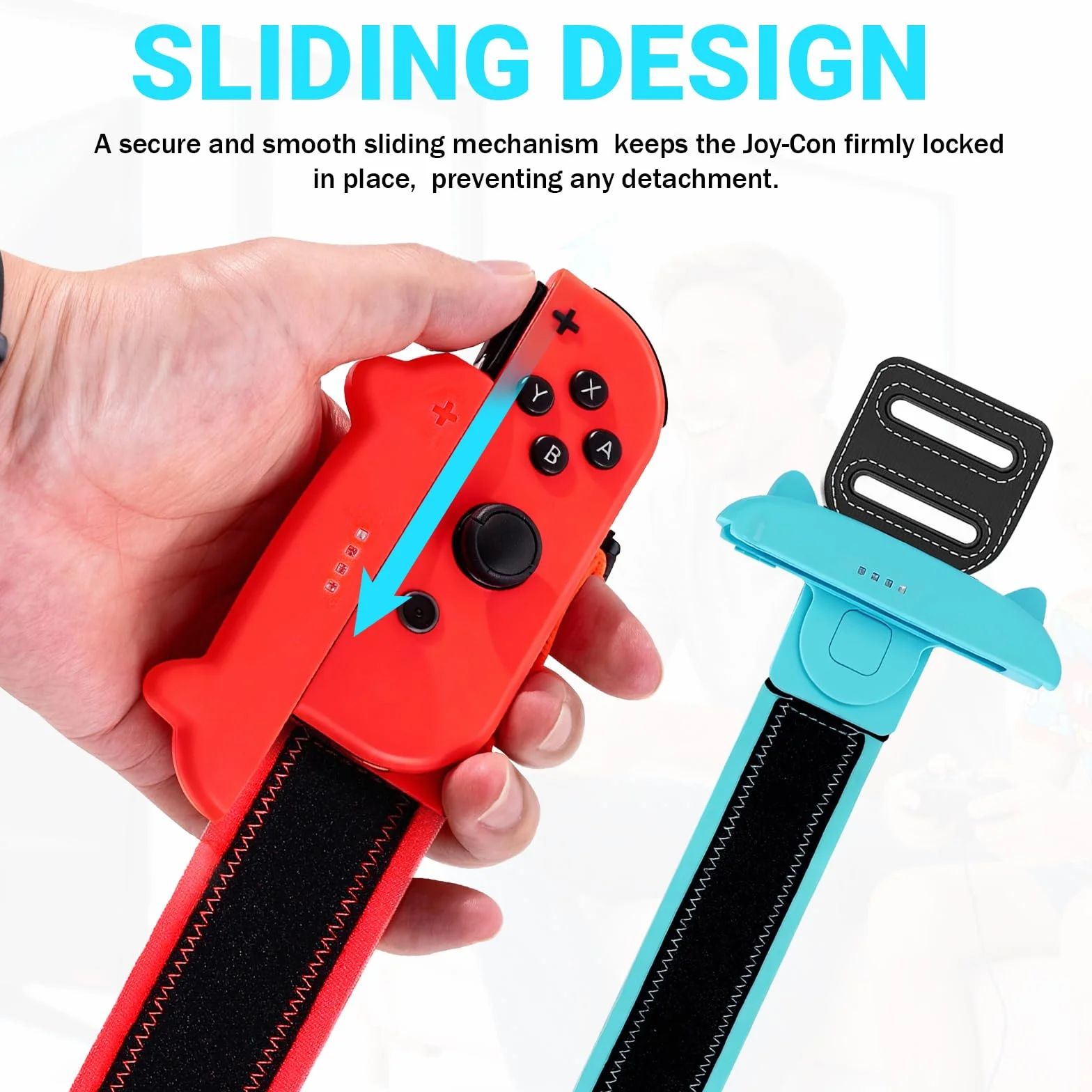 Zorplex 2 Stück Verstellbare Handgelenksbänder Kompatybilny z Nintendo Switch OLED, 2 in 1 Elastische Armbänder Kompatibel z Just Dance für Erwachsene und Kinder [Nintendo DS]