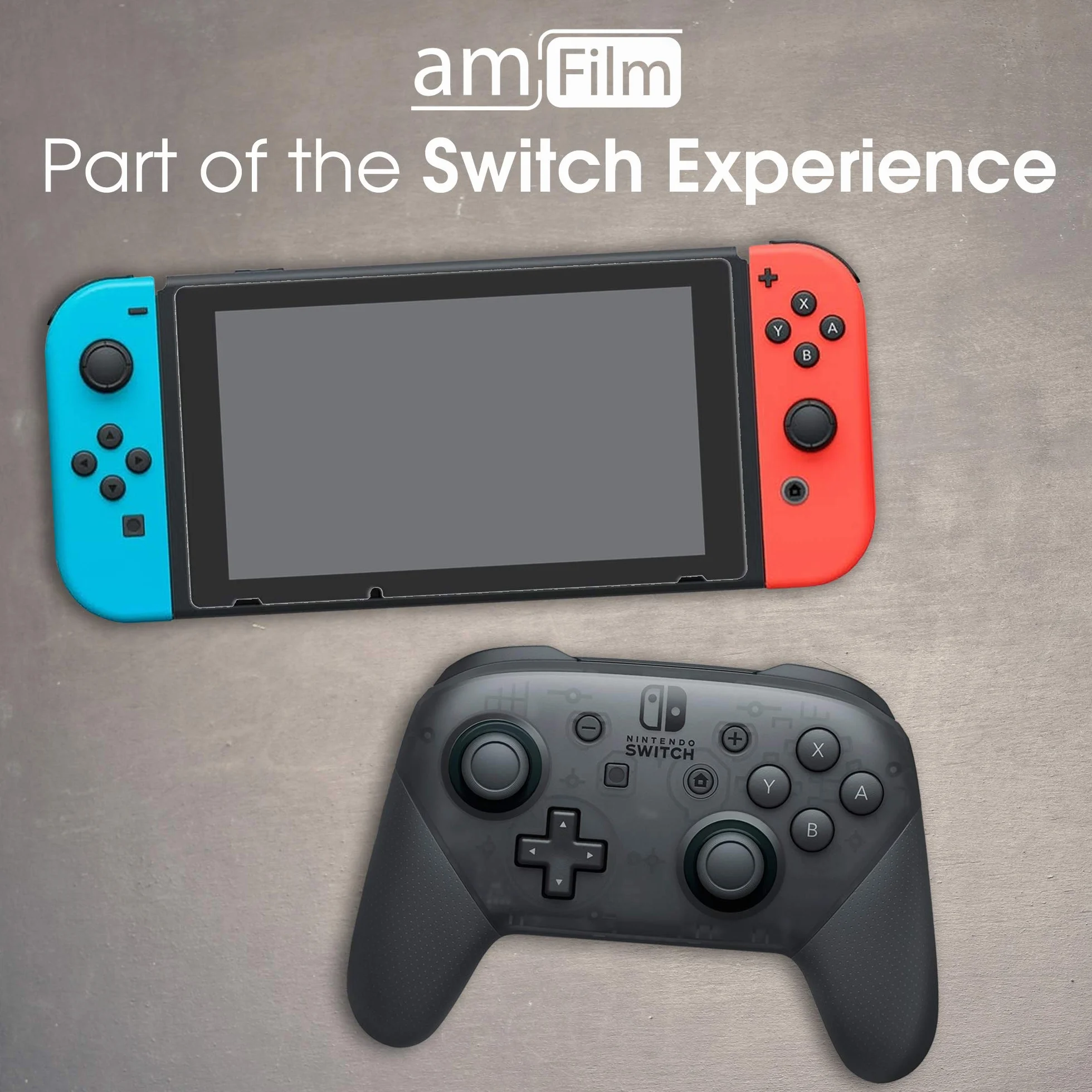 amFilm Ochraniacz Ekranu (2 sztuki) Zastosuj do Switch, amFilm Szkło Hartowane Ochraniacz na Ekran Zastosuj do Switch (2017)
