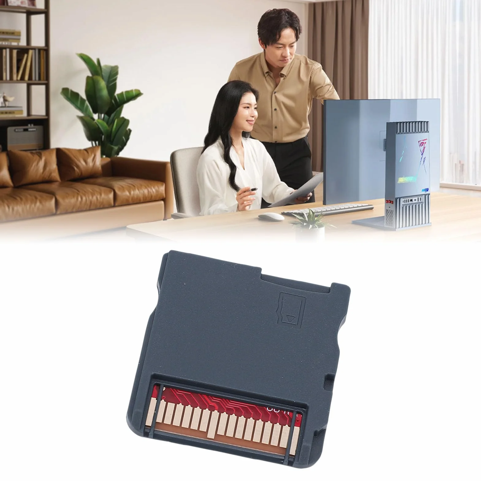Annadue Karta Pamięci Gier Wideo NDS dla Systemu R4 Flashcart WOOD, Profesjonalne Konsole Adapter Kart do Gier dla NDS/MD/GB/GBC/ Famicom/PCE (WOODHK Czarny zestaw)