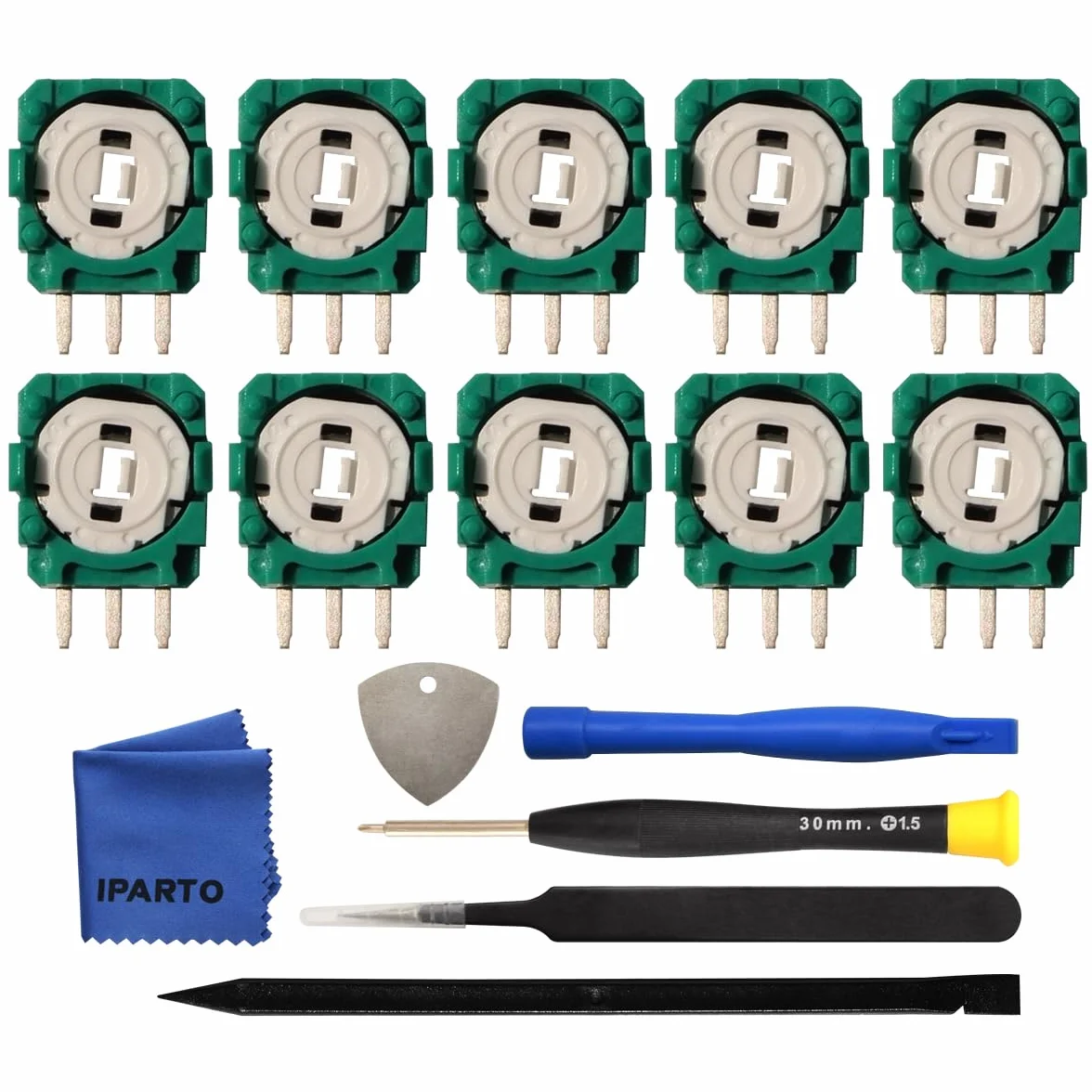 10 sztuk potencjometru 2K3 omów zamiennik do Sony PlayStation 5 PS5 Dualsense / PS4 DualShock Controller Trim Pot Resistor Thumbstick moduł czujnika do ALPS analogowego joysticka (10 sztuk)