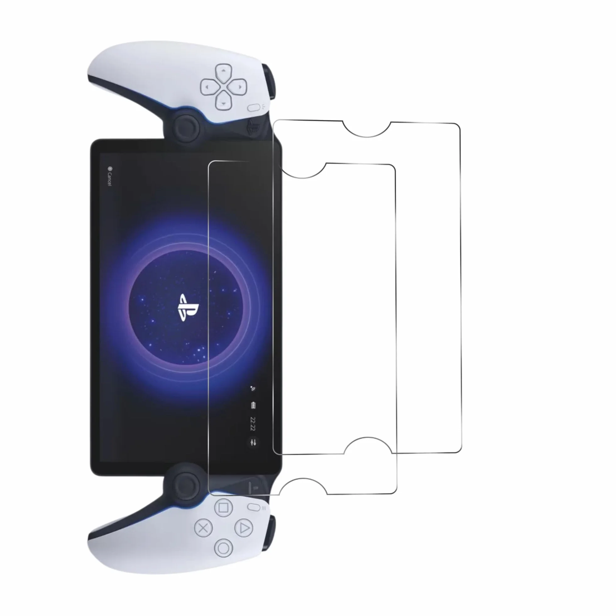 PHONILLICO Szkło hartowane do Sony Playstation PS5 Portal [2 sztuki] PS Portal Folia ochronna odporna na zarysowania osłona ekranu