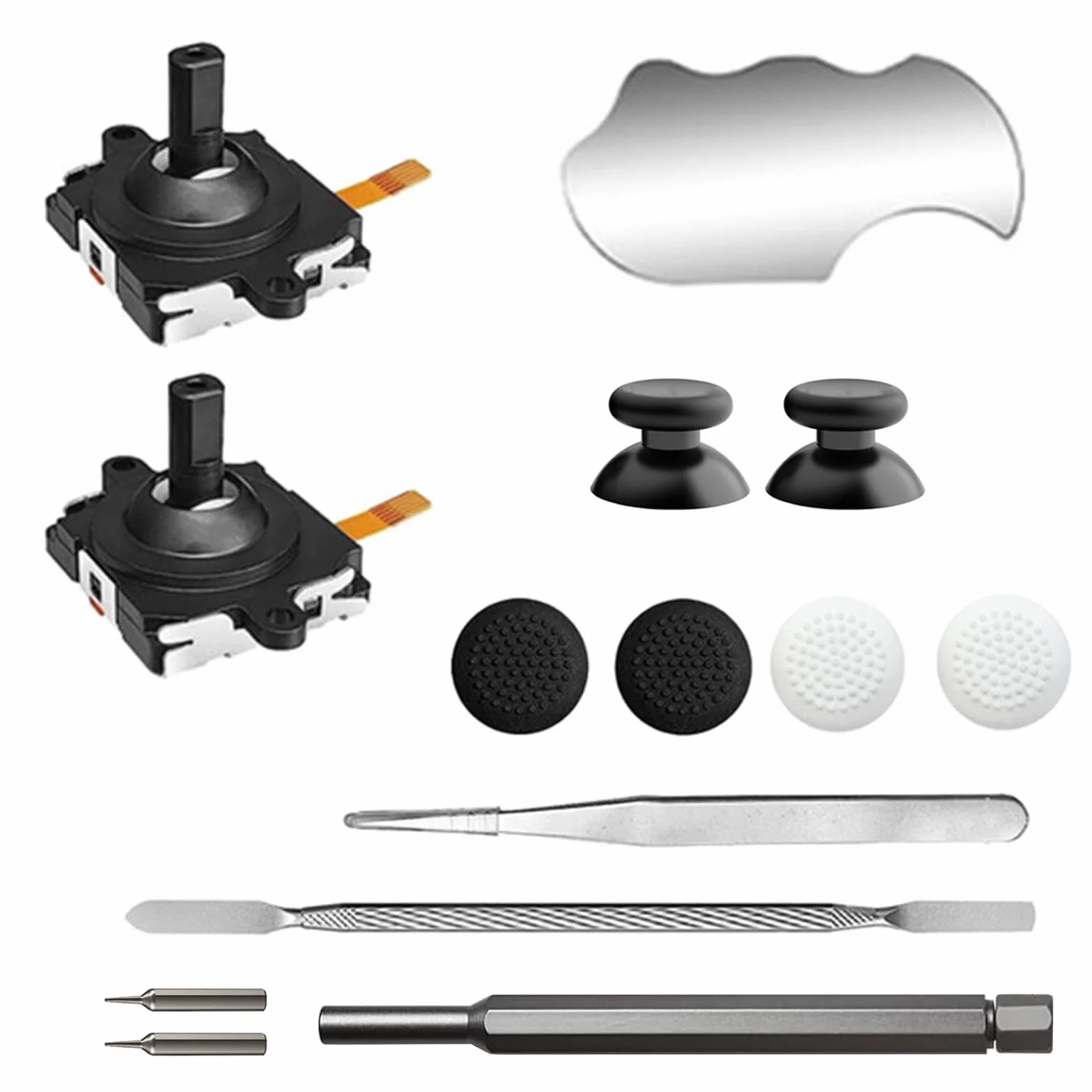Zestaw wymienny Young Wolf 14 w 1 Joystick kompatybilny z Oculus Quest 2 Controller Meta Quest 2 Controller Akcesoria naprawcze (Zestaw B)