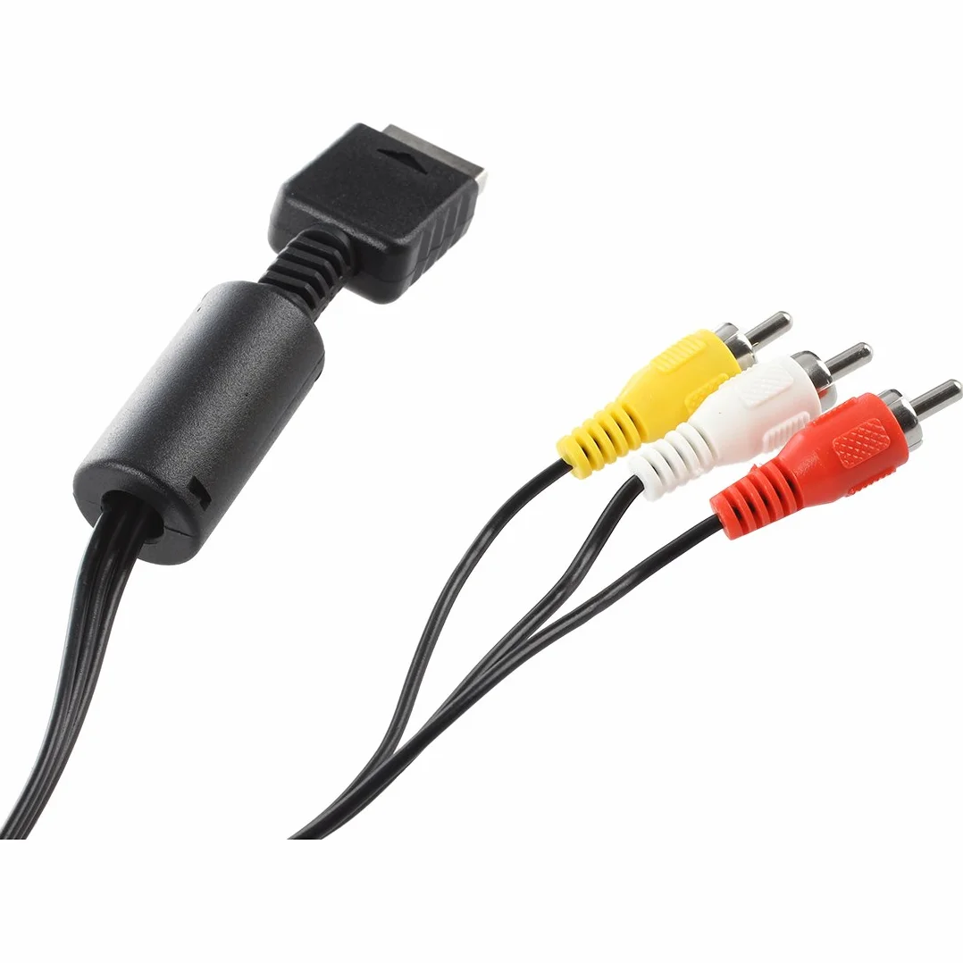 Kabel - SODIAL(R) 1.5M Kabel audio wideo RCA AV firmy Sony PS2 + PS3 Sony Playstation TV