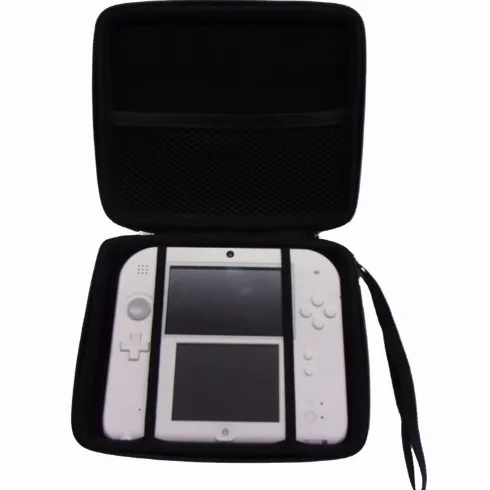TECHGEAR etui kompatybilne z Nintendo 2DS - twarda ochronna osłona do przenoszenia i przechowywania pasuje do 2DS gier i akcesoriów [CZARNY]