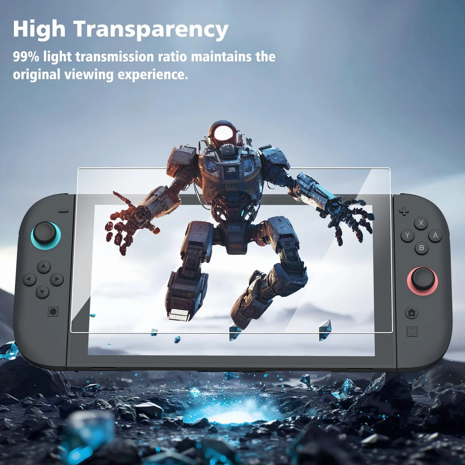 FINTIE 2 sztuki folii ochronnej do Nintendo Switch 2 (2025), przezroczysta HD twardość 9H, odporna na zarysowania, folia ochronna na wyświetlacz, folia ochronna na wyświetlacz, do Switch 2025 ekran