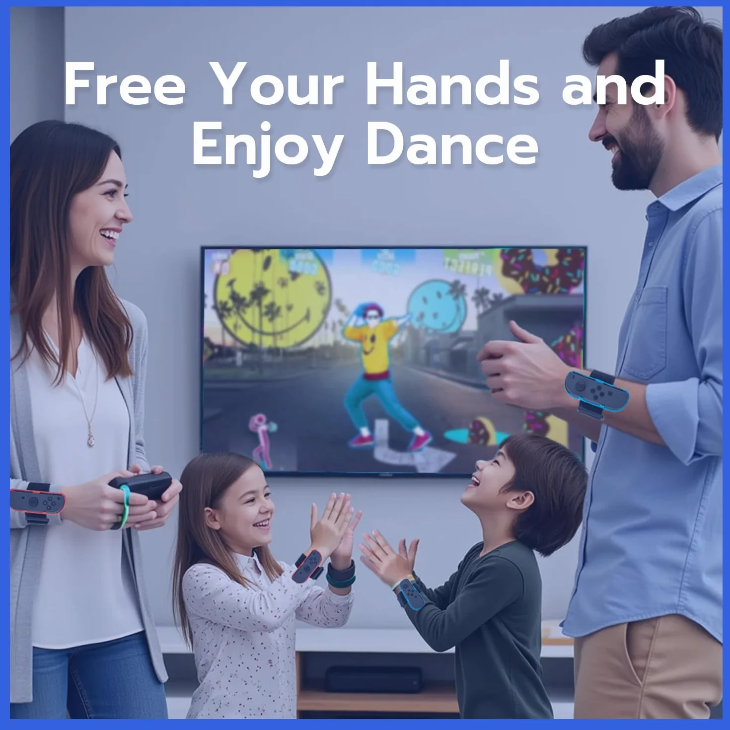 Mcbazel Switch Dance Regulowany Pasek na Nadgarstek do Paska na rękę Kontrolera NS Switch Joycon - 1 para