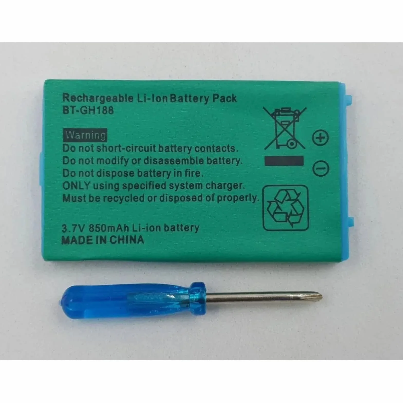 Wymiana Baterii 850 MAh GBA na Konsole do Gier, Bezpieczna i Niezawodna, ze śrubokrętem, Kompatybilna z GBA SP