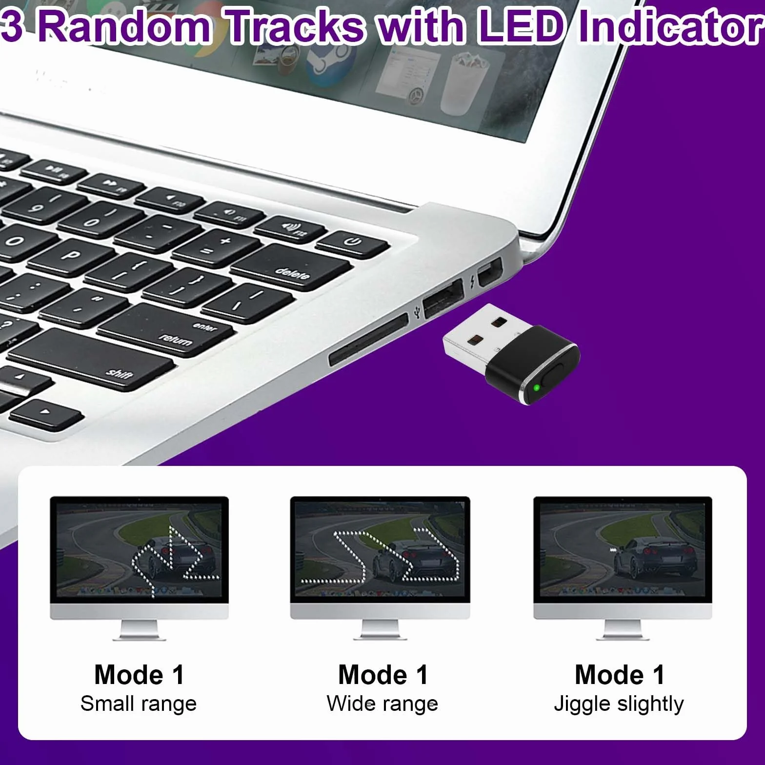 Metalowy Jiggler Mysz USB, Automatyczny Wiggler, Mysz Jiggler, Niewykrywalna mysz Jiggler, Port USB Shaker do komputera, symulowany ruch do zapobiegania zasypianiu laptopa