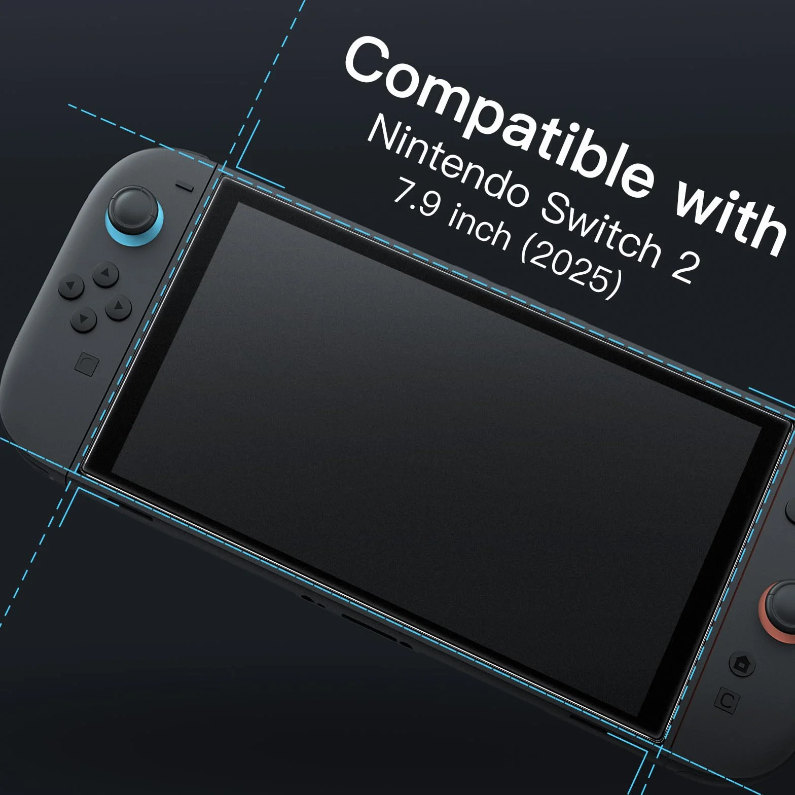 JETech Matowe Ochraniacz Ekranu dla Nintendo Switch 2 2025, Antyodblaskowy 9H Szkło Hartowane Film z Łatwe Narzędzie Instalacyjne, Anty Odcisk Palca Gładka Dotyku, 2 Sztuki