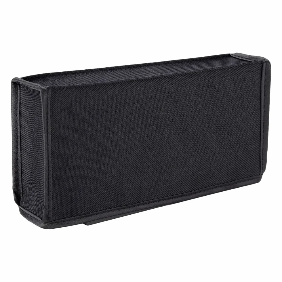 eXtremeRate Czarna nylonowa osłona przeciwpyłowa, miękka podszewka chroniąca przed kurzem, odporna na zarysowania, wodoodporna osłona do Nintendo Switch Joy-Con & Switch OLED Joy con Charging Dock