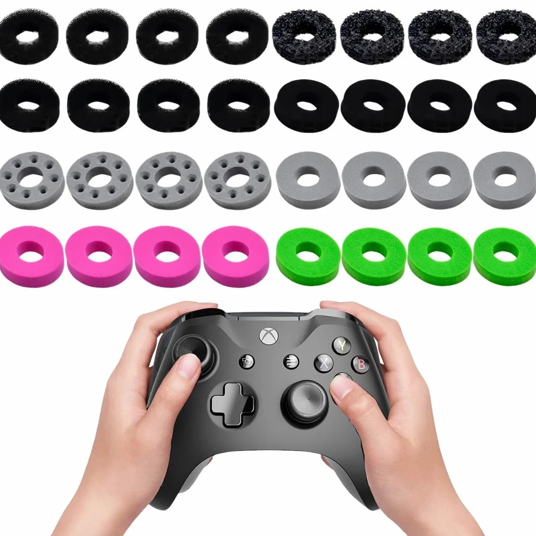 32 szt. precyzyjnych pierścieni do PS5, Steam Deck, PS4, Xbox Series X/S, Xbox One, Switch, Switch OLED, Switch Pro, ROG Ally, analogowe pierścienie do kijów, 8 poziomów oporu