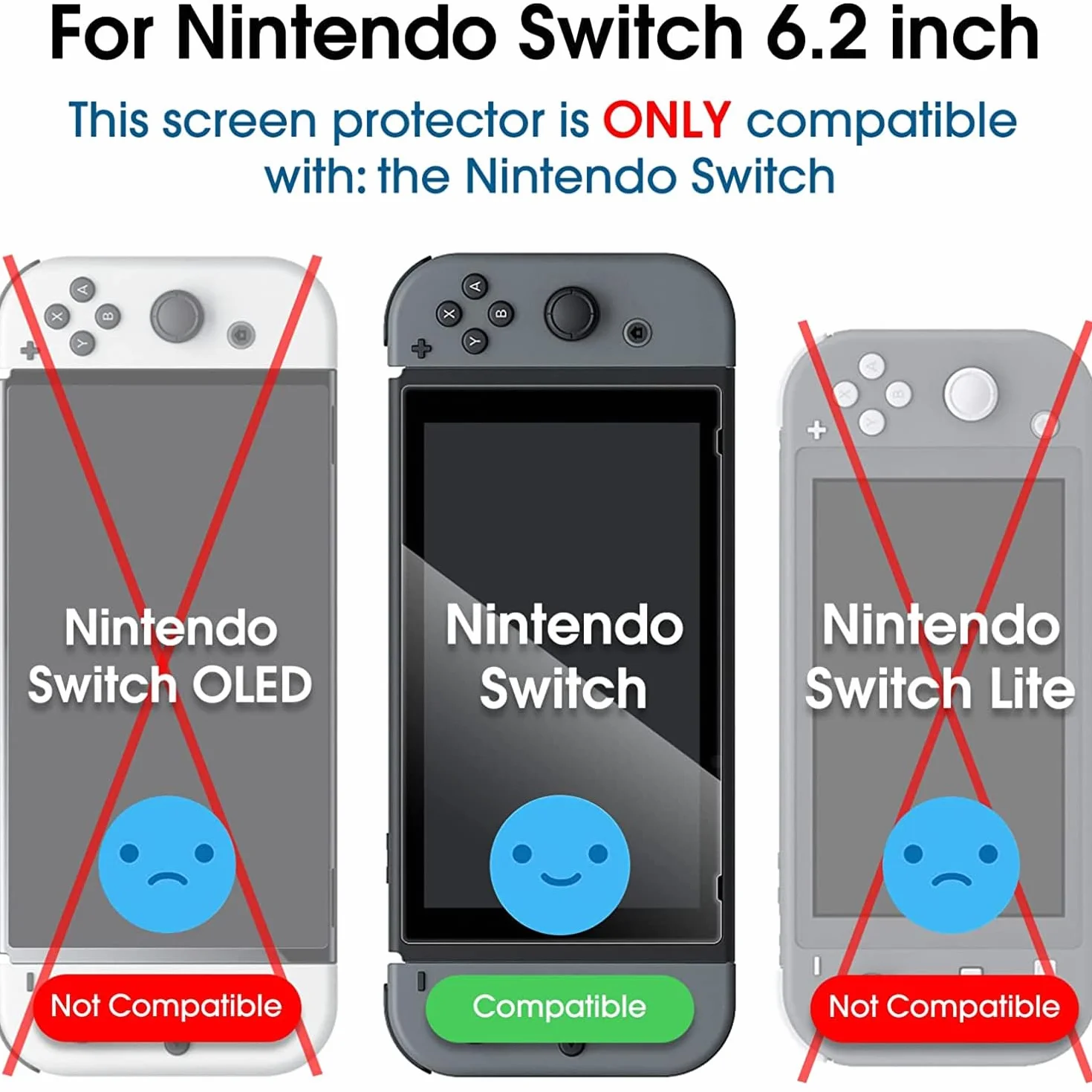 amFilm Ochraniacz Ekranu (2 sztuki) Zastosuj do Switch, amFilm Szkło Hartowane Ochraniacz na Ekran Zastosuj do Switch (2017)