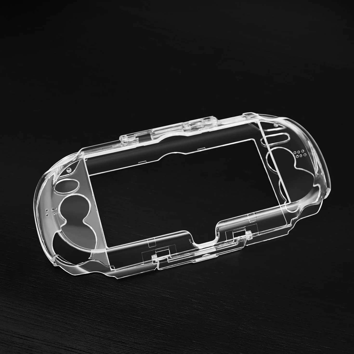 TNP Przezroczyste twarde etui do PS Vita 1000 - Ochronna przezroczysta obudowa do Sony PSV 1000, pełna krystalicznie czysta obudowa do modelu PSVita PCH 1000, ochraniacz zatrzaskowy z przezroczystym