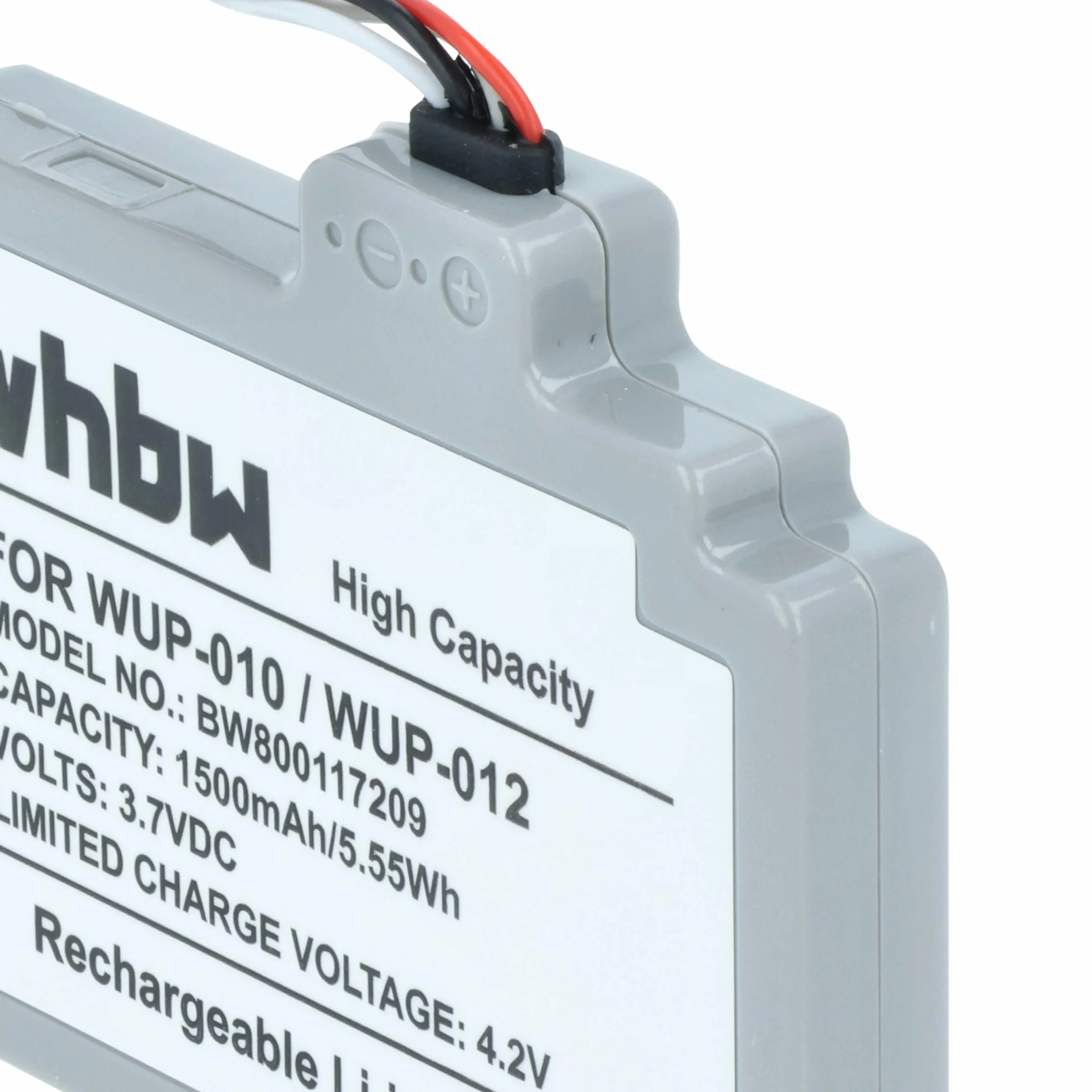 vhbw baterii kompatybilny z Nintendo Wii U Gamepad (WUP-010) konsola do gier (1500mAh, 3,7V, Li-Poly)