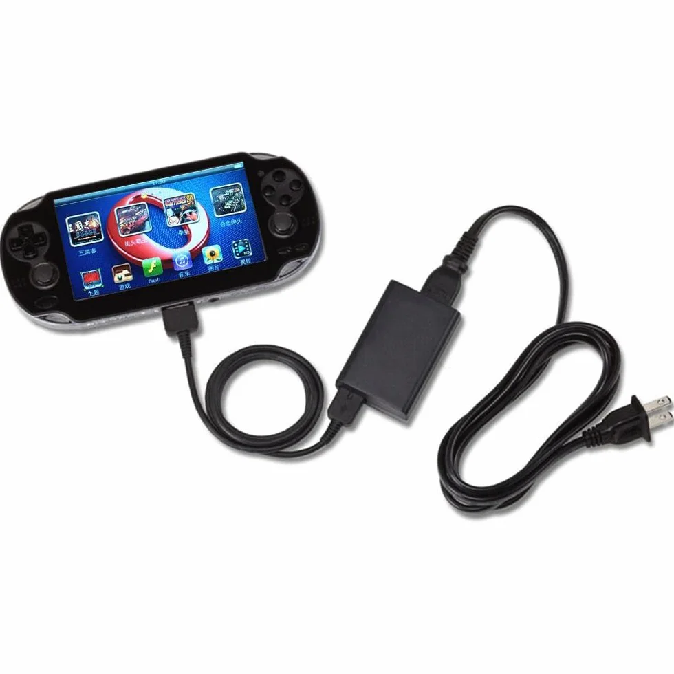 OSTENT Ładowarka USB do transferu danych 2 w 1, kabel kompatybilny z konsolą Sony PS Vita PSV