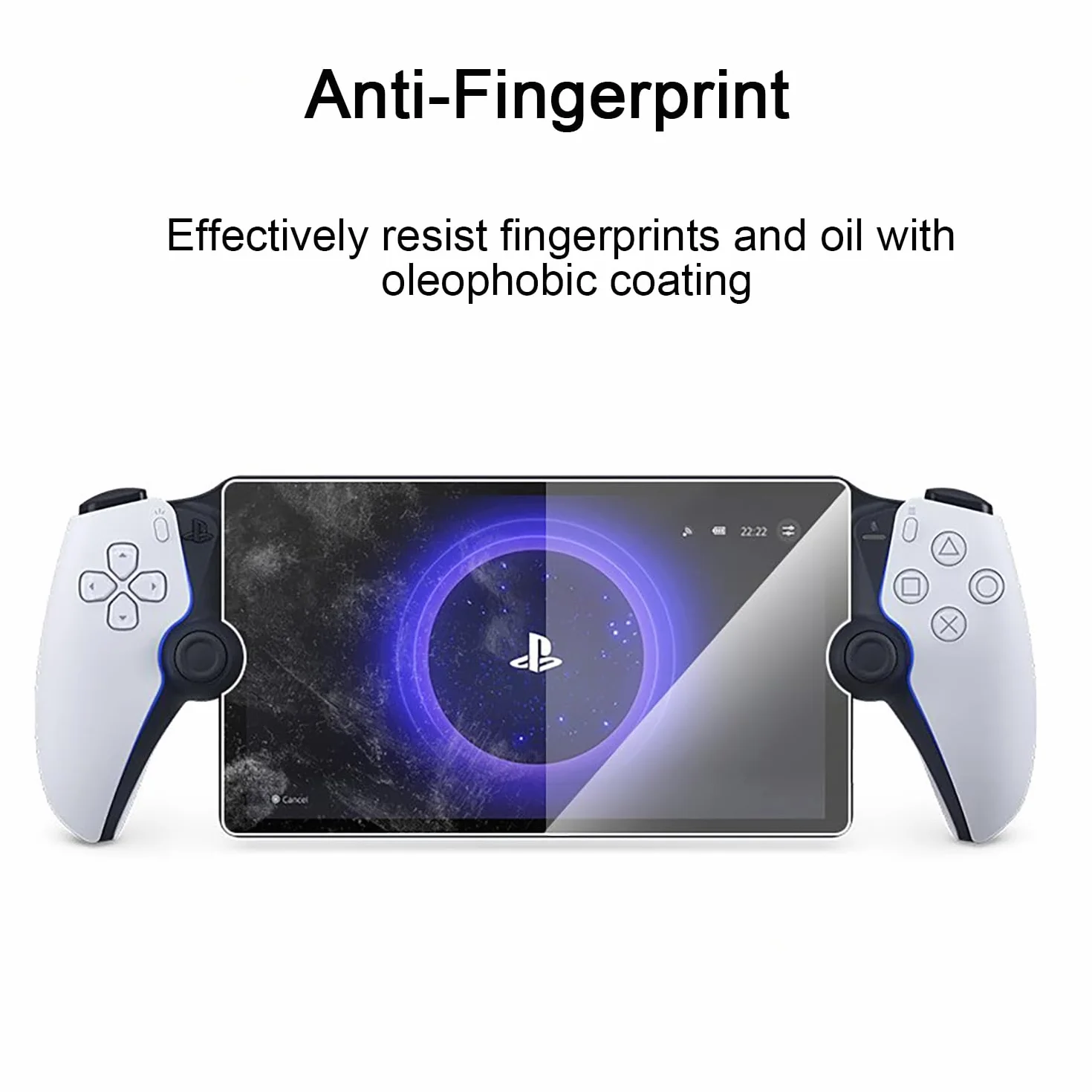 3 sztuki kompatybilnych z Sony PS5 PlayStation Portal, wodoszczelna folia ochronna na wyświetlacz ze szkła, ochrona przed zarysowaniami, folia ochronna na portal PS5