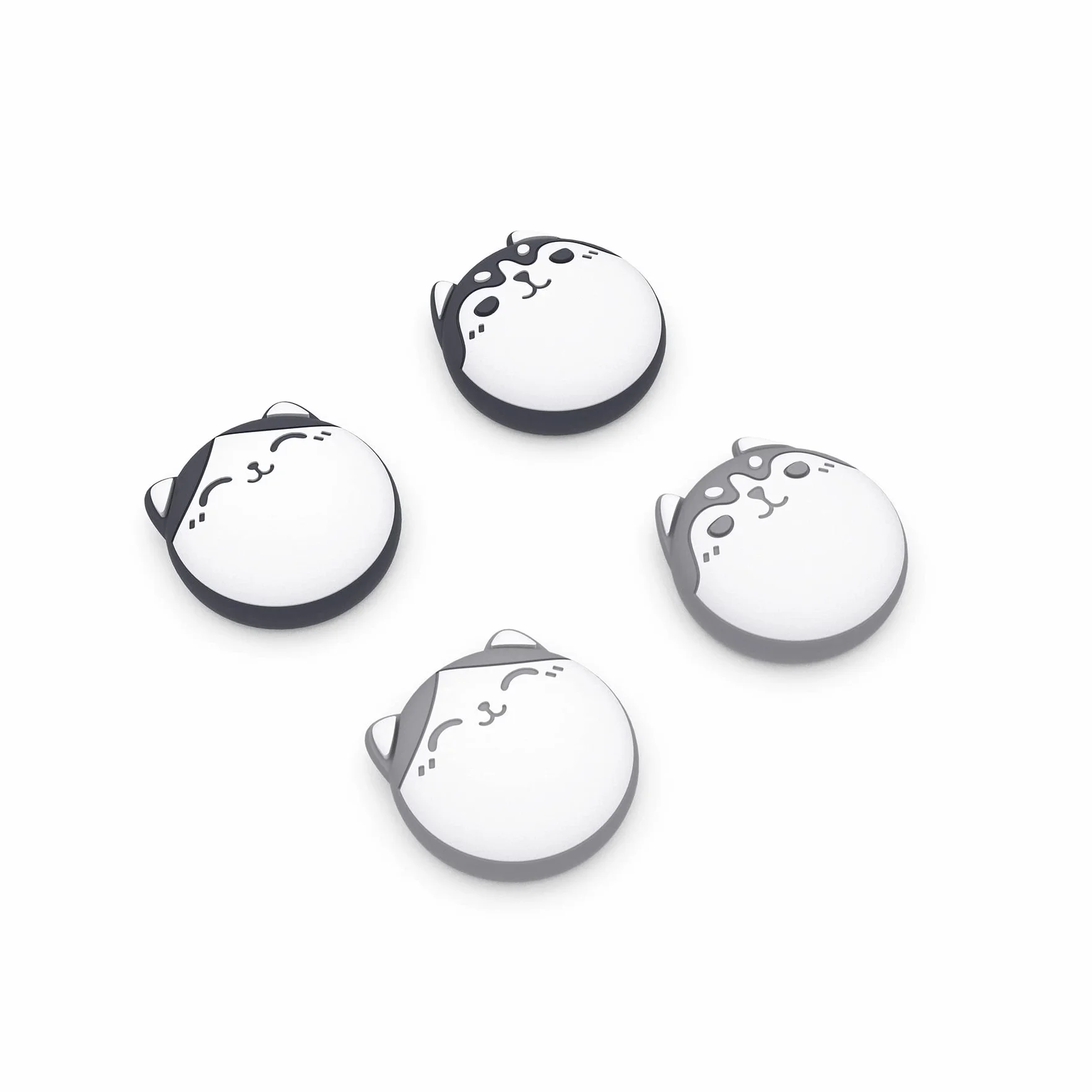 PlayVital 4PCS Thumb Grip Caps do ps5 Controller Nakładki na kciuk do ps4,Analogowa Osłona Sztyftu kompatybilny z Xbox Series X/S,Uchwytami na Kciuki do Switch Pro-Granatowy&Jasny Szary