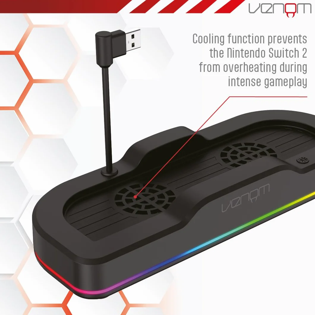 Venom Switch 2 LED Console Cooling Stand (Nintendo Switch 2) - Amazon Exclusive