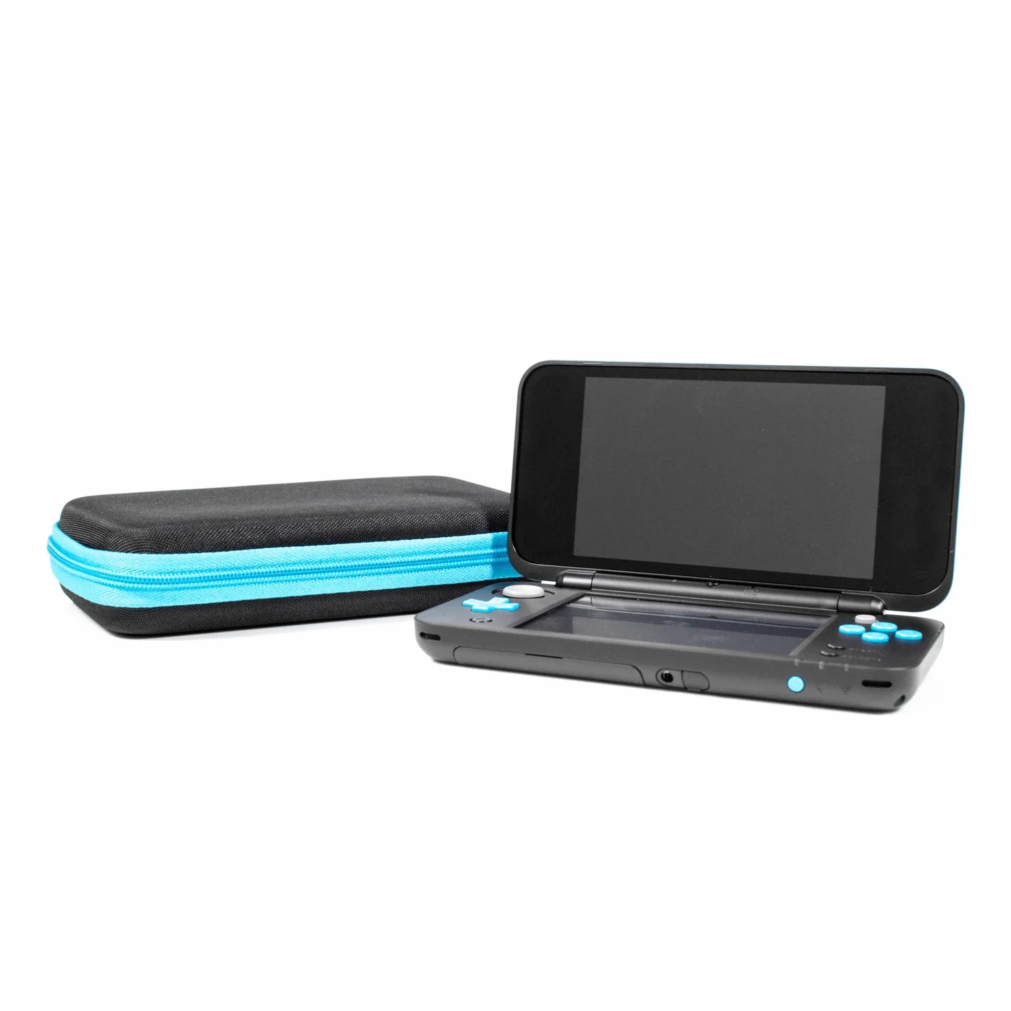 ORZLY® Etui 2DSXL, etui do nowego Nintendo 2DS XL - Ochronna twarda obudowa przenośna torba podróżna na nową konsolę 2DS XL z przegródkami na gry i kieszenią na zamek błyskawiczny, Niebieski na
