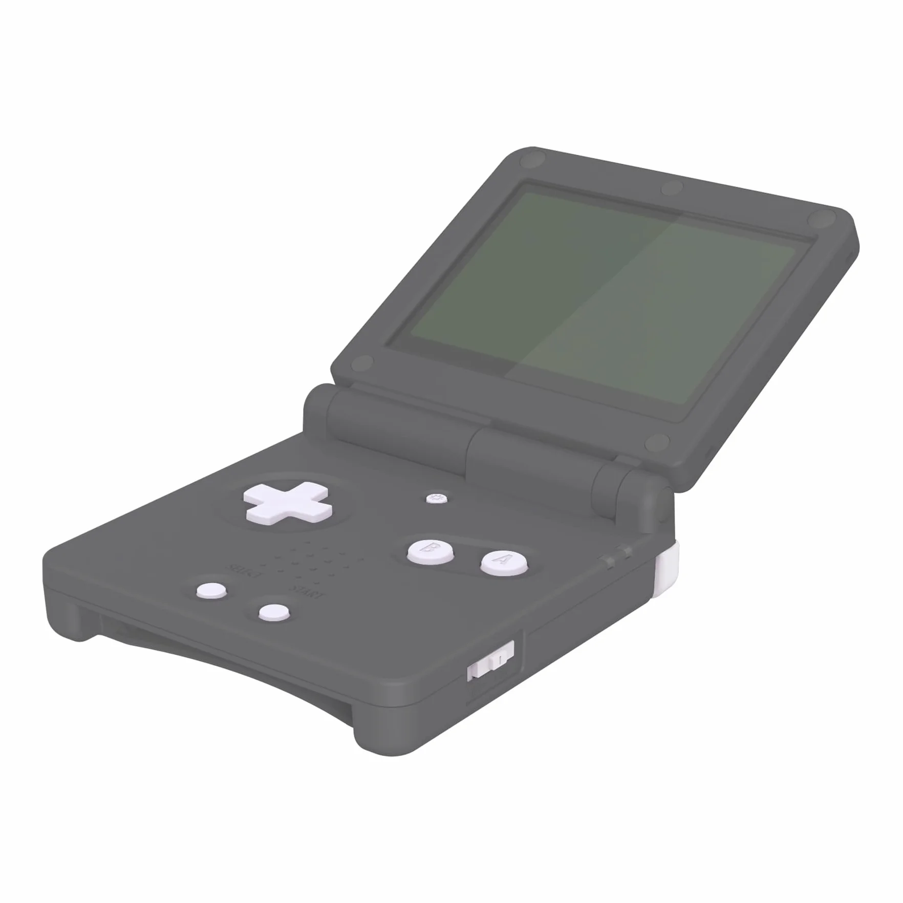 eXtremeRate Jednolity Biały Custom Full Set Buttons dla Gameboy Advance SP, Wymiana A B L R Przycisk Power On Off Przycisk Głośności D-pad Key dla konsoli GBA SP - Console Nie Jest Wliczona W Cenę