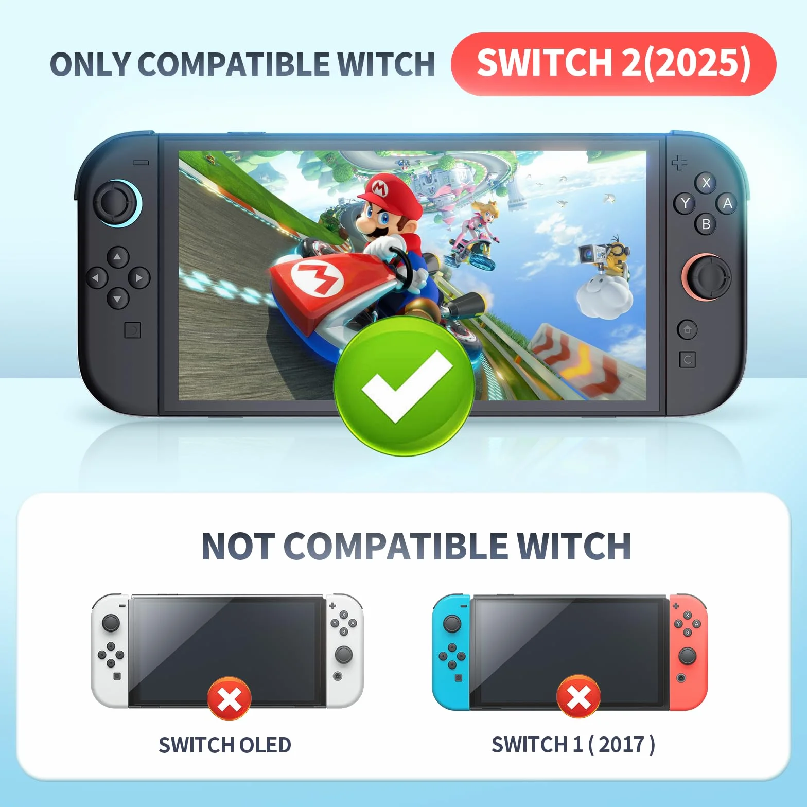 Tixlux 3 sztuki ochrony wyświetlacza do Switch 2 – odporna na zarysowania, bez pęcherzyków powietrza, wysoka przejrzystość, łatwy montaż