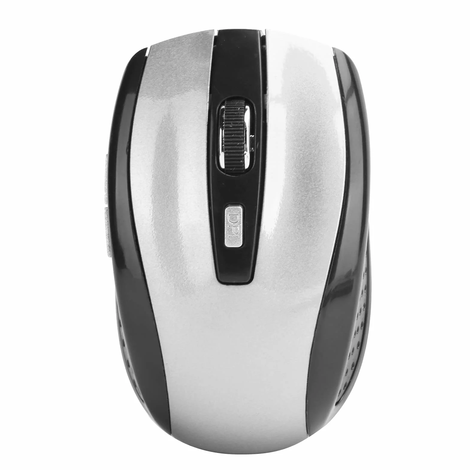 Bezprzewodowa Mysz do Laptopa, Optyczna Mysz do Gier 2,4 GHz 250 Hz z Regulowanym DPI, Akcesoria do Gier(Srebro)