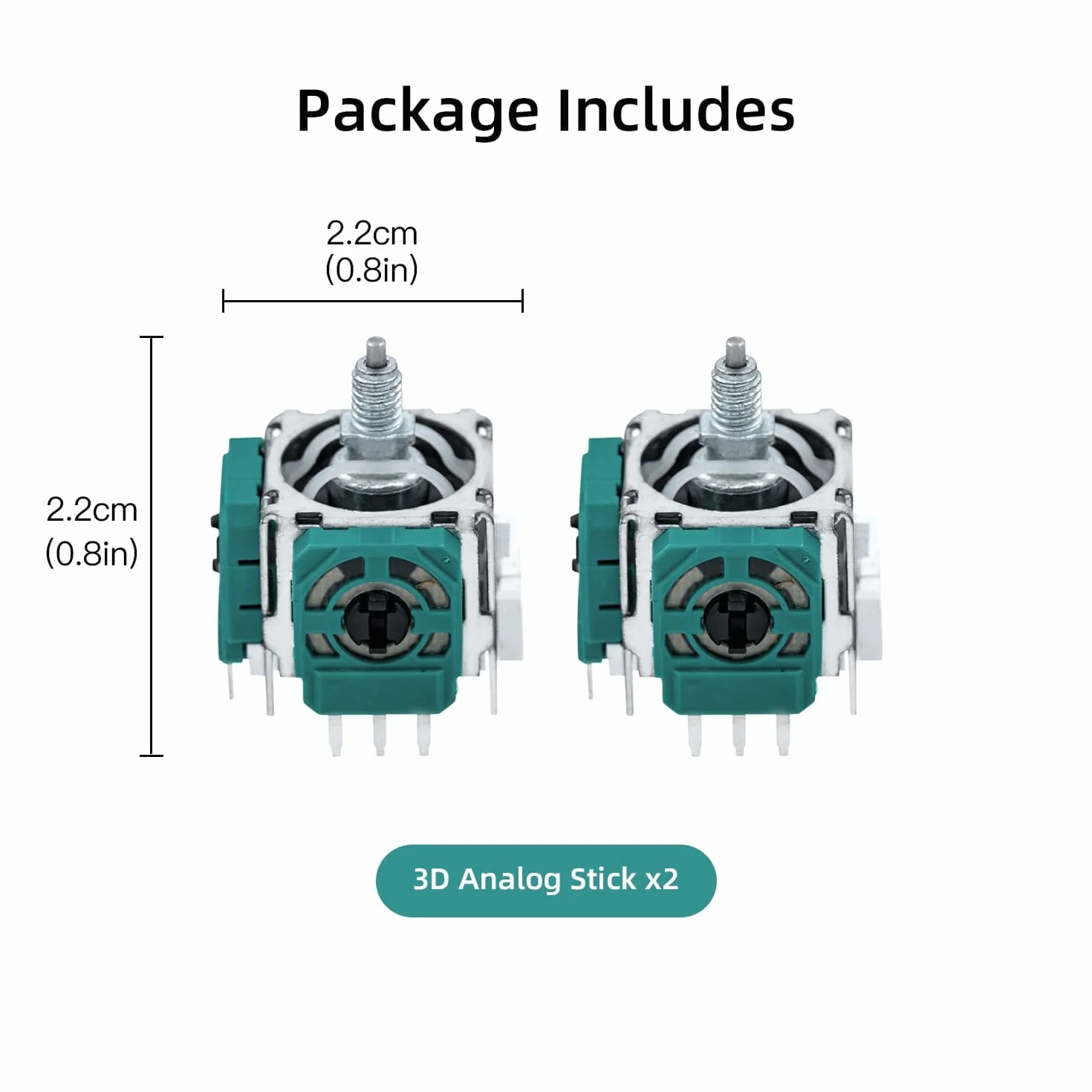 Mcbazel 2Pack Moduł Czujnika 3D Kontroler Typu Joystick 3 Pin Wymiana drążka Analogowego tylko dla kontrolera Xbox One Elite 2