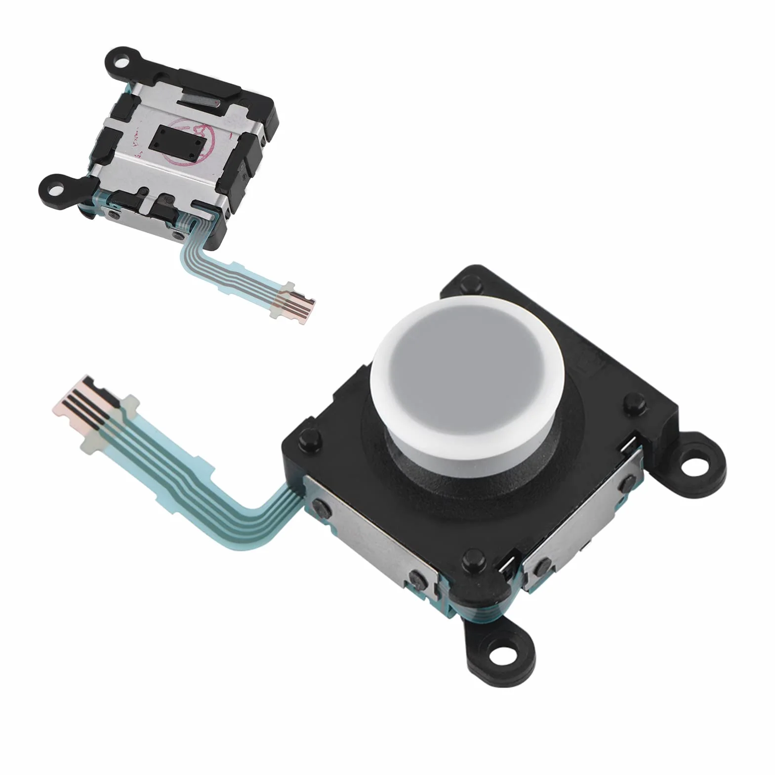 Przycisk joysticka, analogowy moduł kołyskowy część zamienna 3D analogowy moduł przyciskowy do PSV 2000 zapasowy szklany wahacz + drążek analogowy zamiennik drążka analogowego