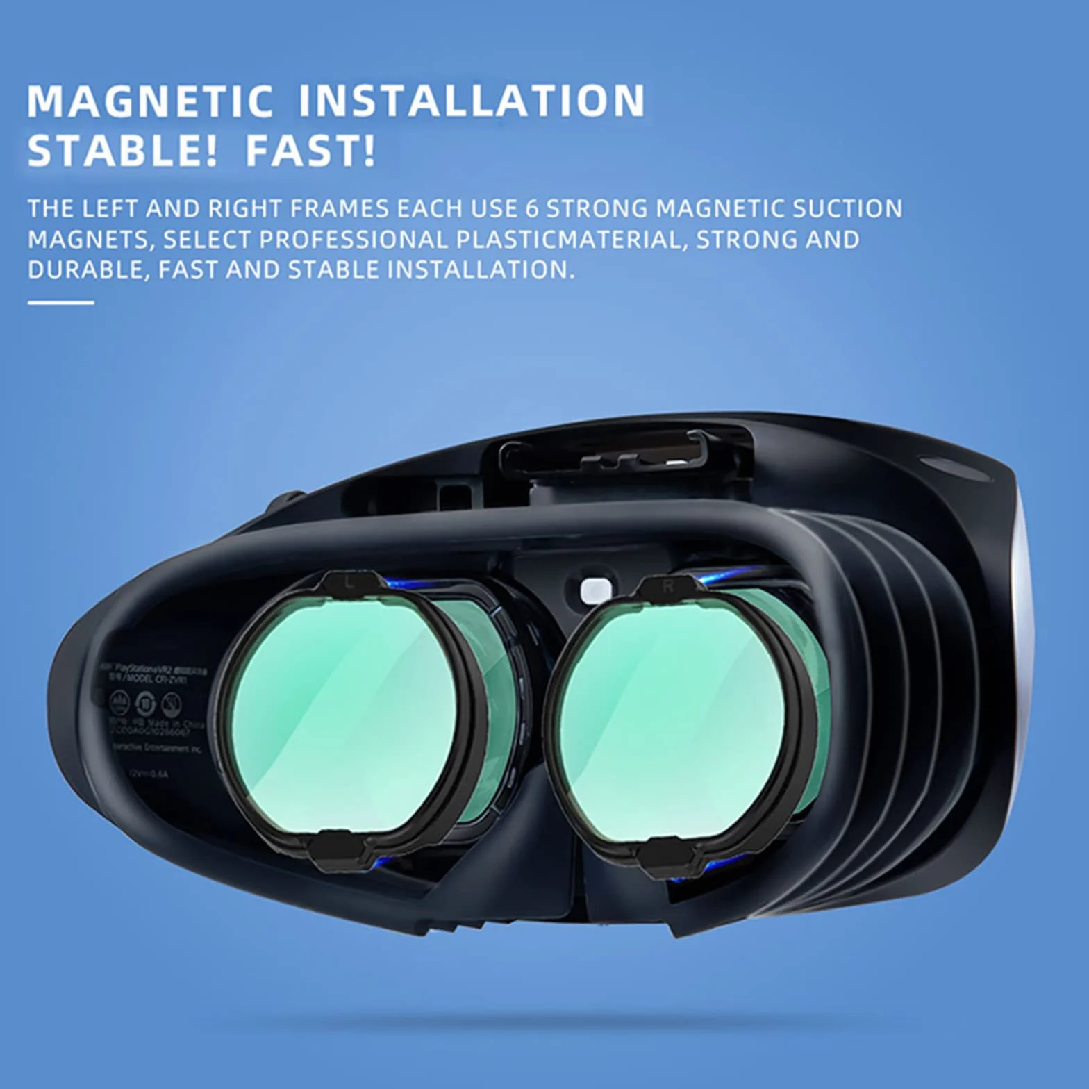 LICHIFIT Magnetycznie absorbujące krótkowzroczność Okulary Pierścienie dystansowe Ramki do PS VR2 Lens Anti-Scratch Protector Okulary Case Cover Storage Box Kit