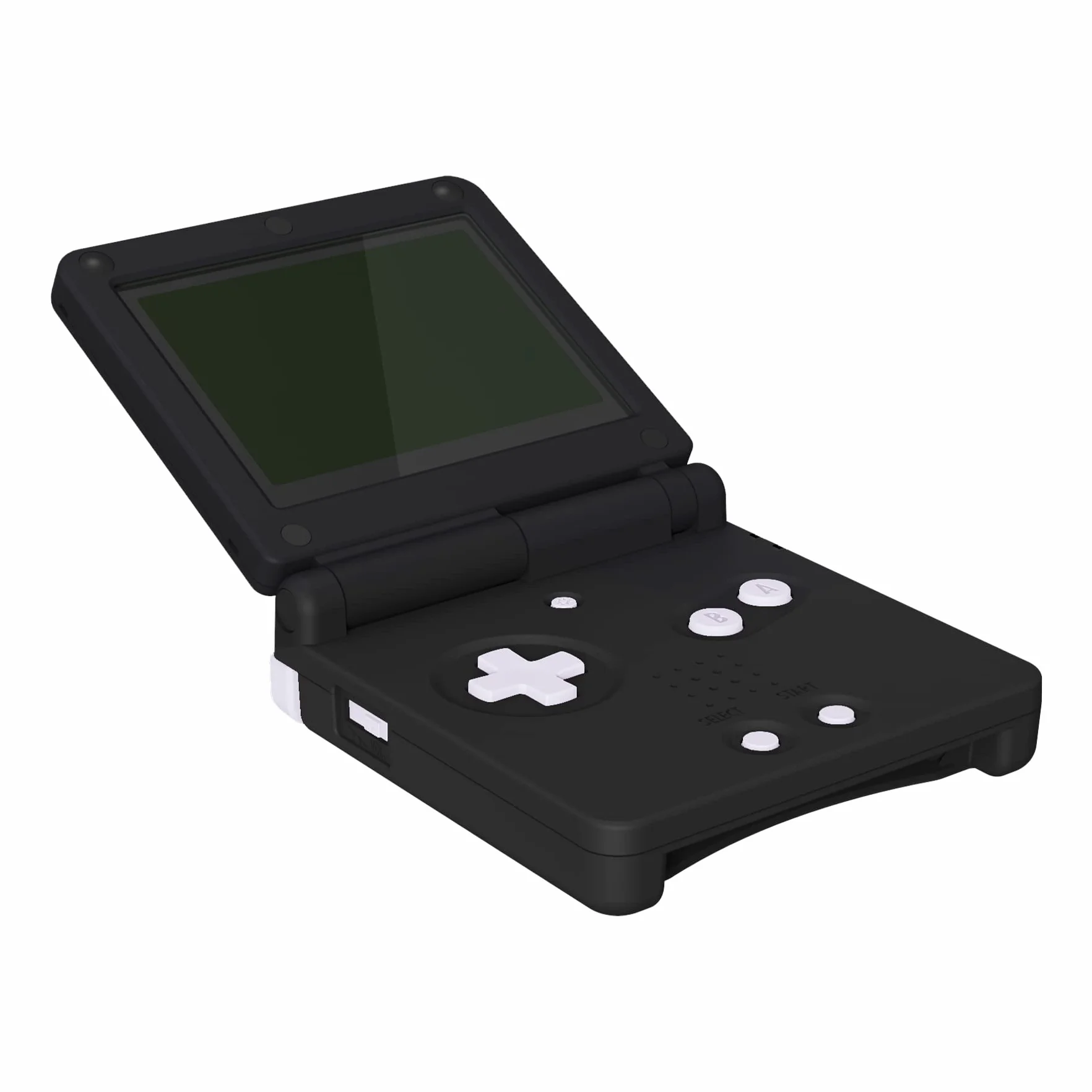 eXtremeRate Jednolity Biały Custom Full Set Buttons dla Gameboy Advance SP, Wymiana A B L R Przycisk Power On Off Przycisk Głośności D-pad Key dla konsoli GBA SP - Console Nie Jest Wliczona W Cenę
