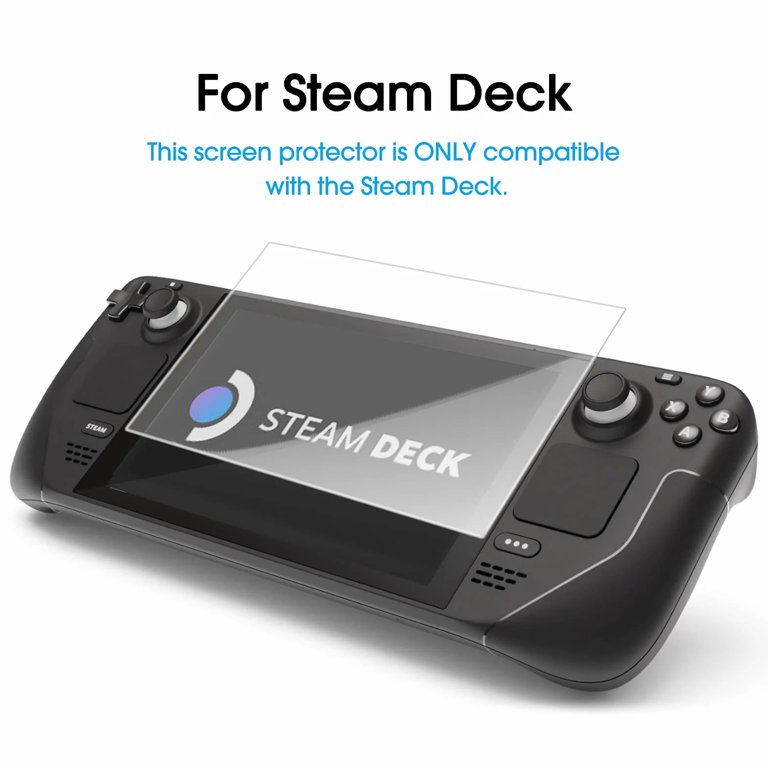 amFilm Folia Ochronna na Wyświetlacz Szkło (3 sztuki) do Steam Deck (7 Cali) 2021, amFilm Szkło Pancerne Folia Ochronna do Steam Deck