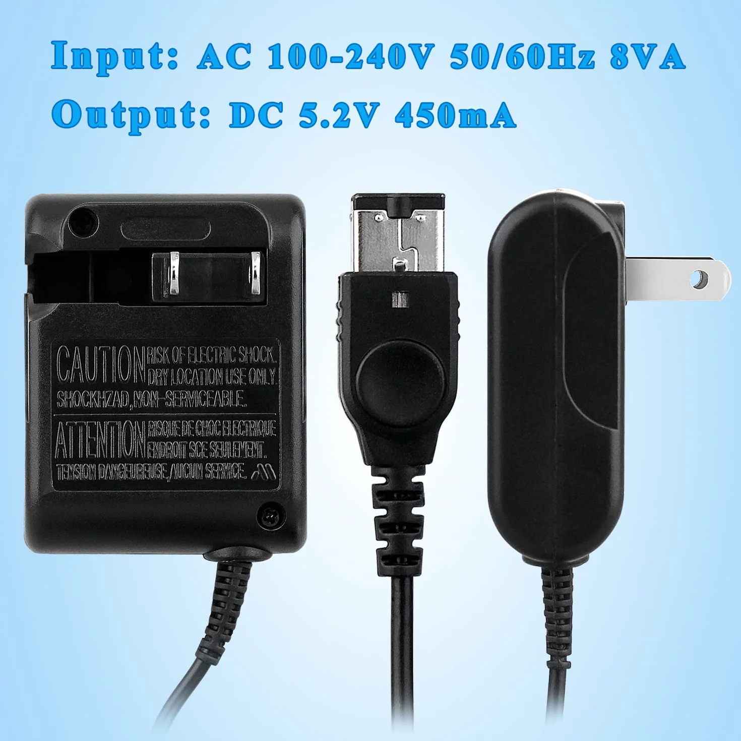 OSTENT US AC Home Wall zasilacz ładowarka kabel adaptera do Nintendo DS NDS GBA SP