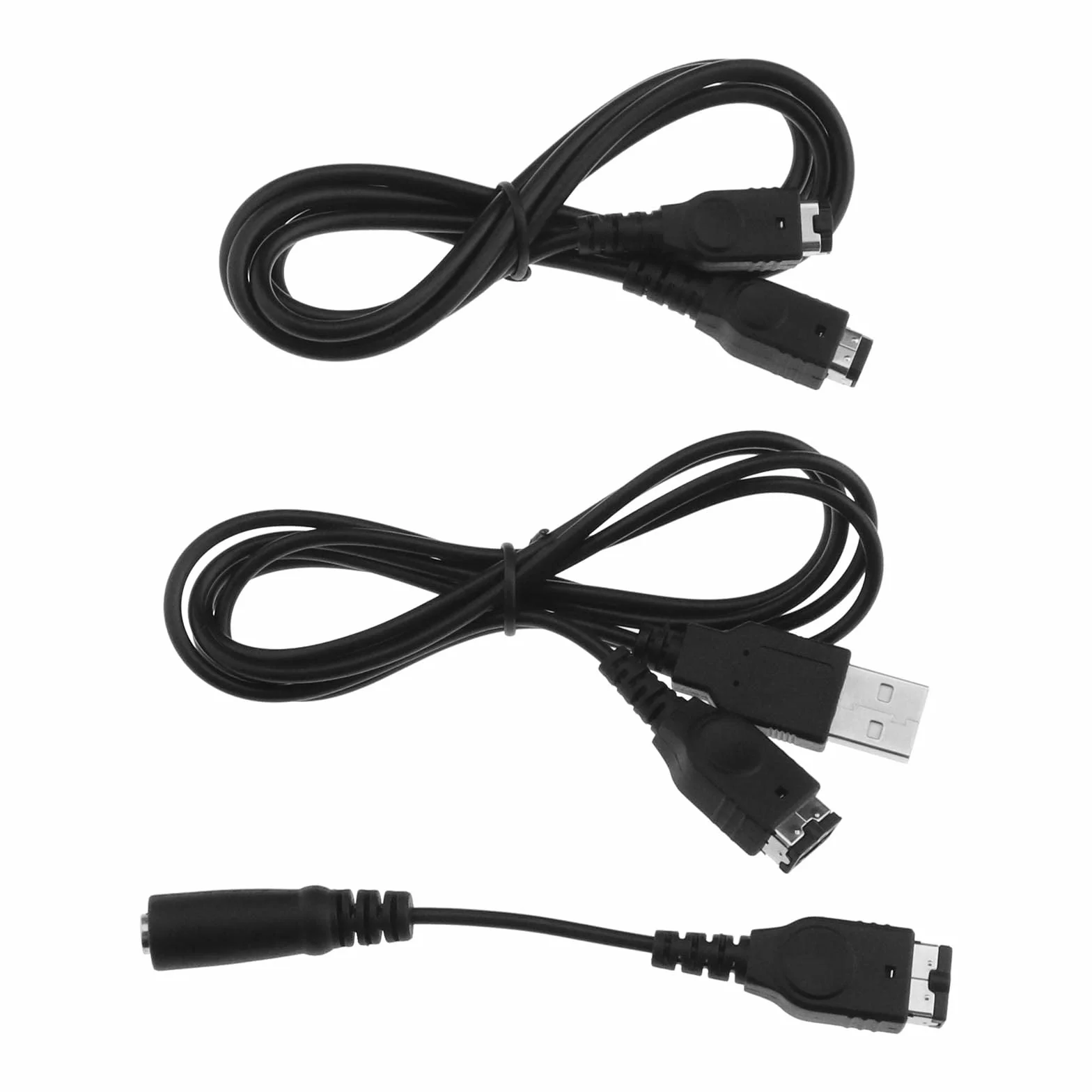 3 szt. Kable GBA SP kompatybilne z Nintendo Game Boy Advance SP Zawiera kabel ładowarki USB i kabel łączący dla 2 graczy 3,5 mm przewód słuchawkowy